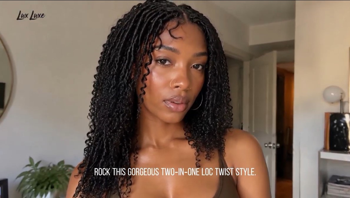 LUXLUXE Angel Curly Locs Braid Braided Women Wig, 20+ Shades of Natural ...