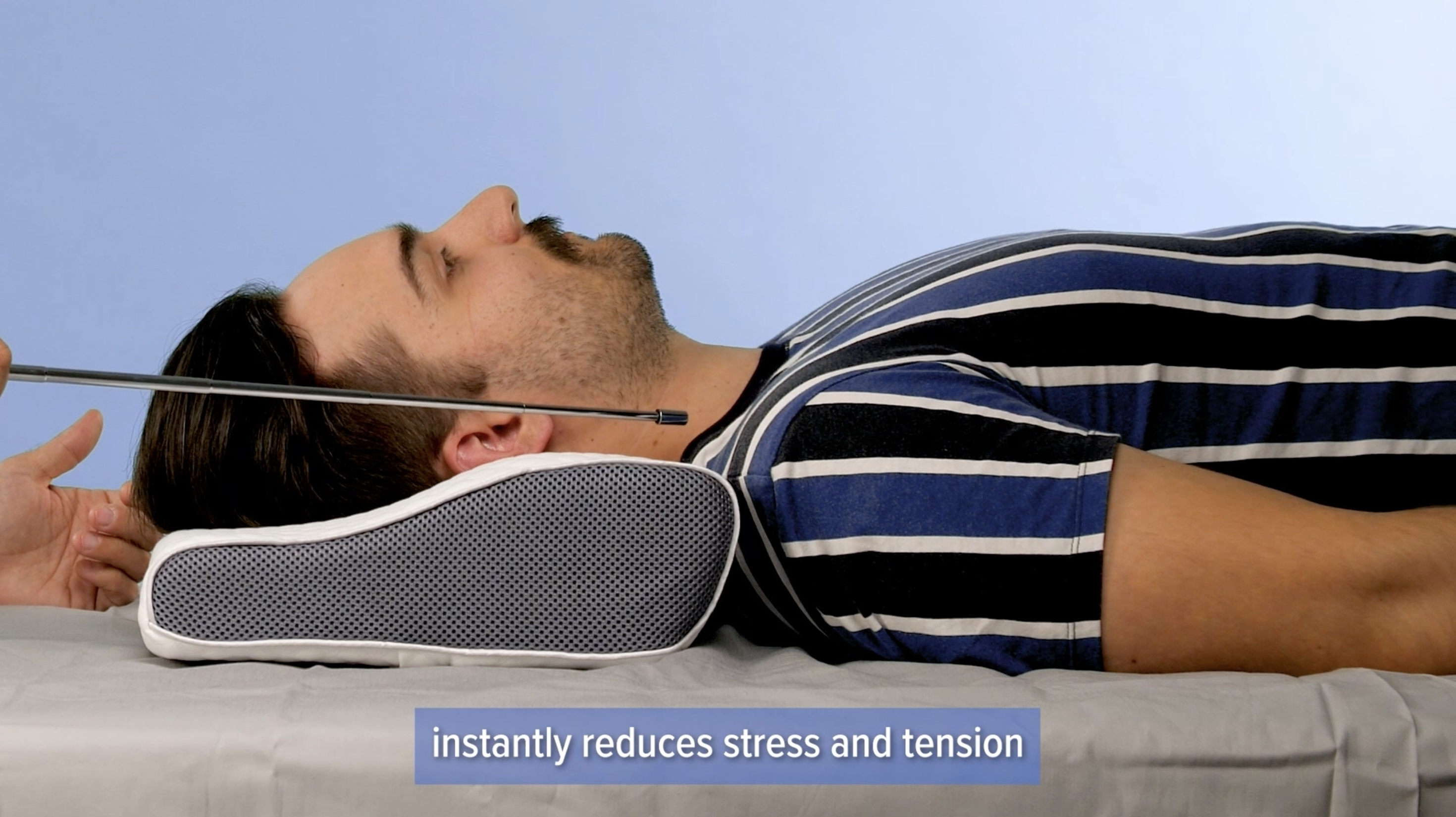 thumbnail video image 2 of Derila® | Cervical Memory Foam Pillow (King Size|White )| Neck,Shoulder Pain Relief | Improves Sleep, 2 of 9