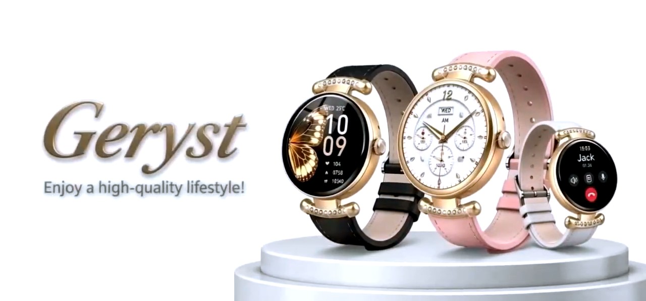 thumbnail video image 2 of Smart Watches for Women, 1.2'' AMOLED HD Round Screen Fitness Trackers with Bluetooth Call (Answer/Make/Text), 100+ Sports Mode, IP68 Waterproof Women Smart Watch for Android IOS, 2 of 11