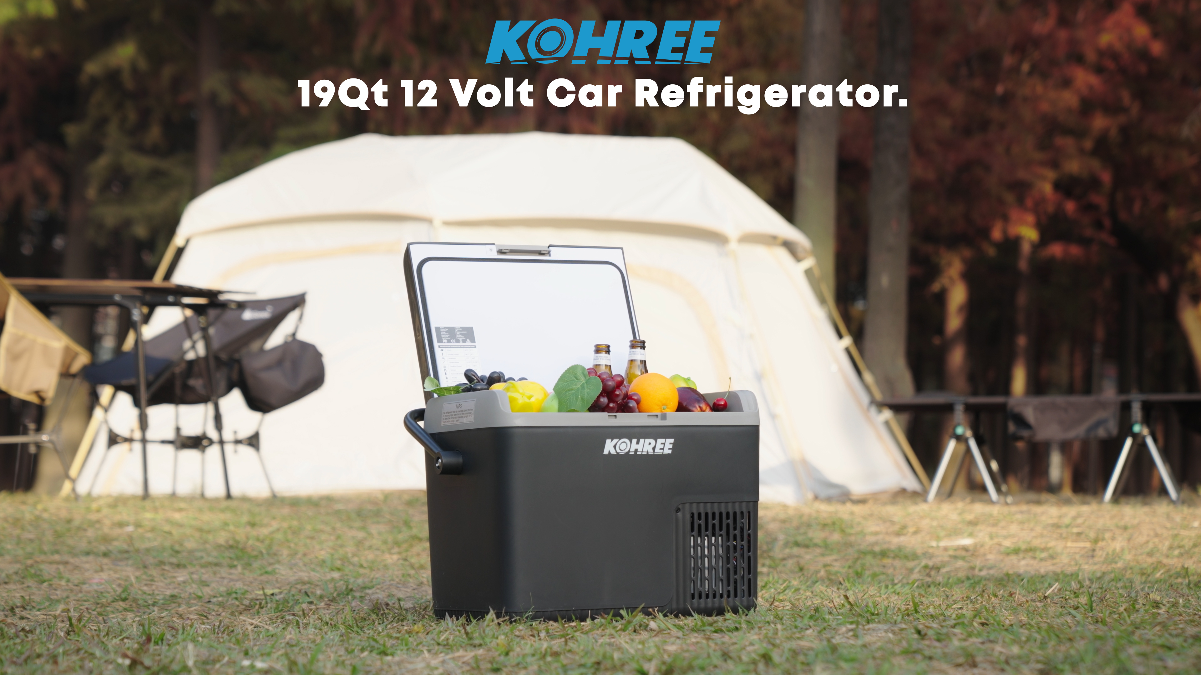 Kohree 12Volt Portable Refrigerator, 19QT (18L) Car Fridge DC & AC