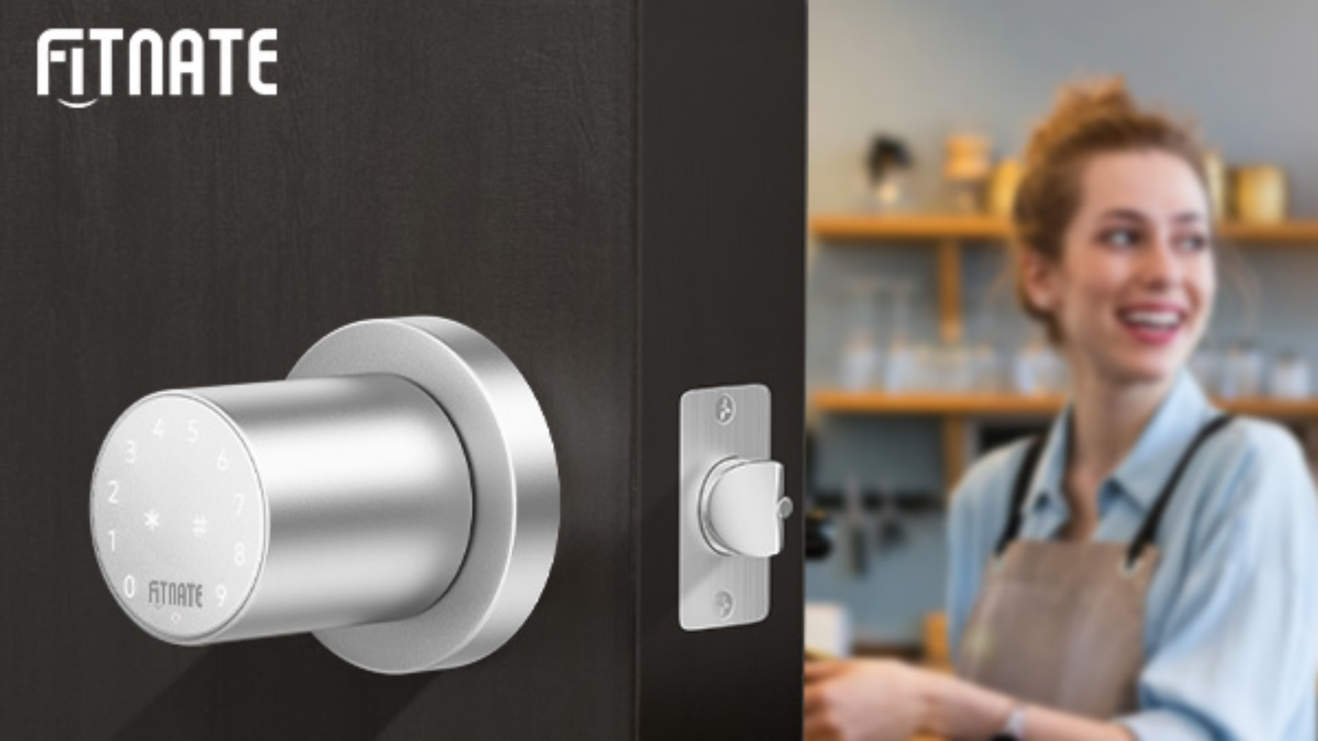 thumbnail video image 2 of Smart Digital Keypad Door Lock Password Code Electronic Knob Security Deadbolt, 2 of 8