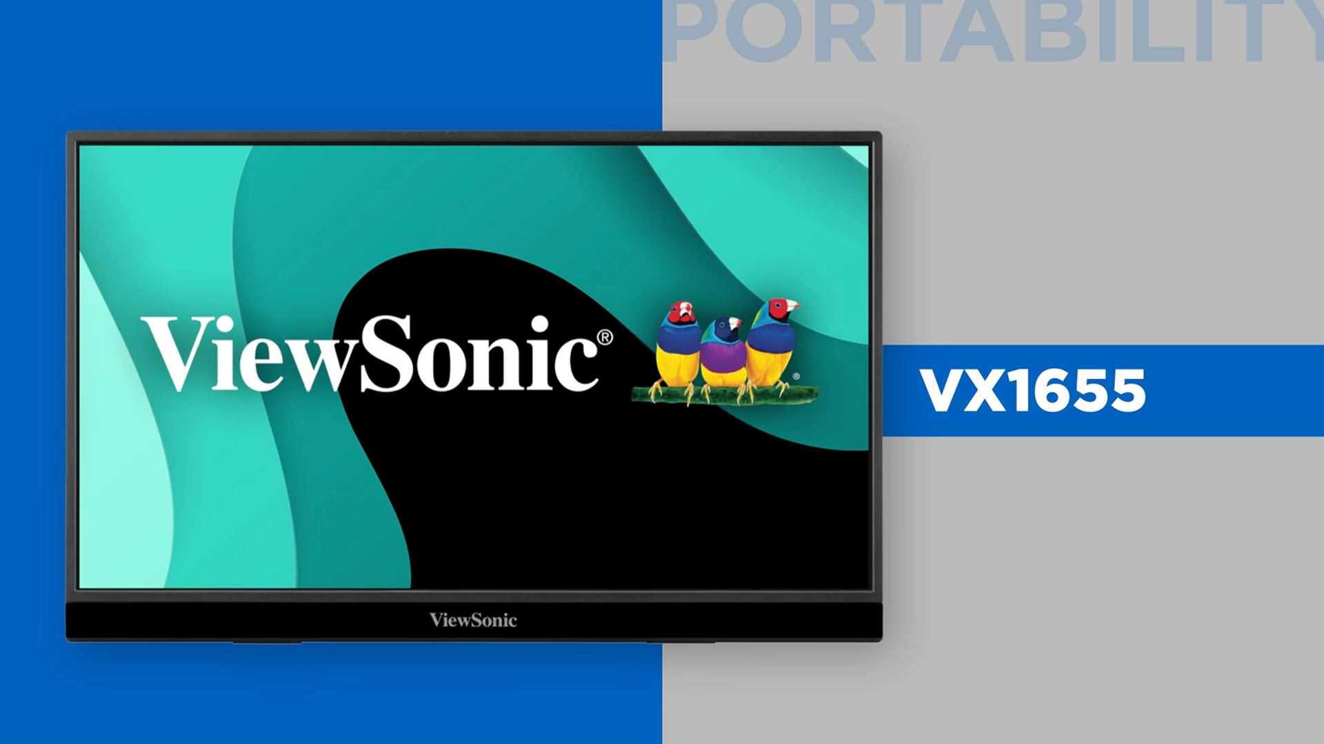 thumbnail video image 2 of ViewSonic VX1655 15.6" Full HD LED Monitor - 16:9, 2 of 3