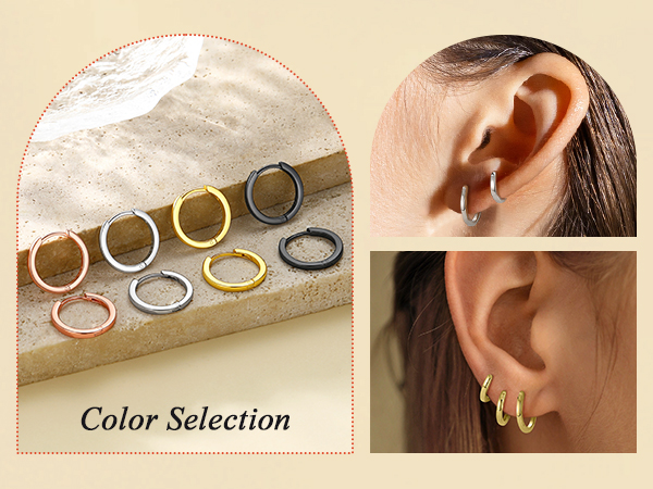 thumbnail video image 2 of FaithHeart 925 Sterling Silver Huggie Hoop Earrings for Women, Small Round Cubic Zirconia CZ Earrings Lightweight Silver Earrings for Her Sensitive Ears Birthday Jewelry Gift 12mm, 2 of 9