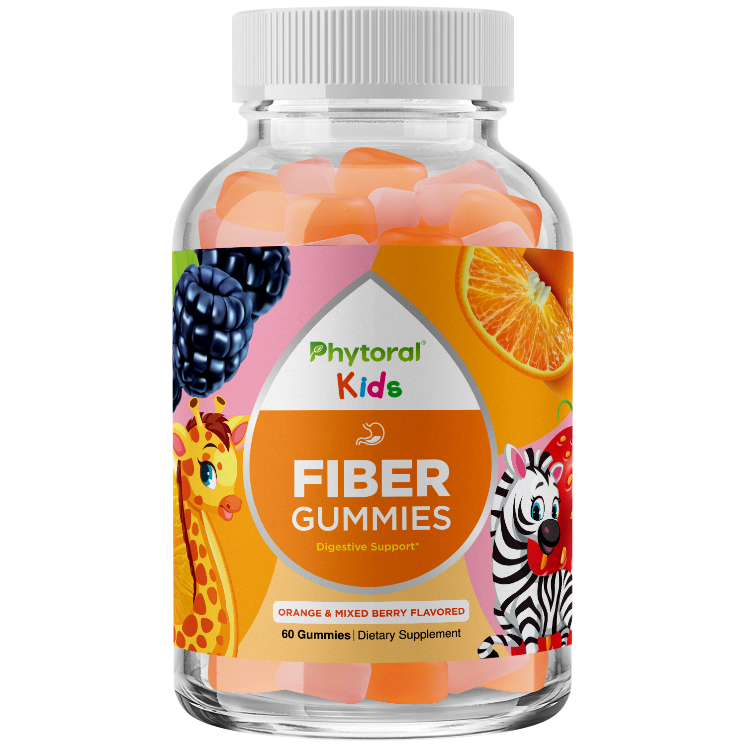 thumbnail video image 3 of Natural Prebiotic Fiber Gummies for Kids from Phytoral - Chicory Root Fiber Gummy Vitamins for Constipation Relief Immune Support and Digestive Support, 3 of 11