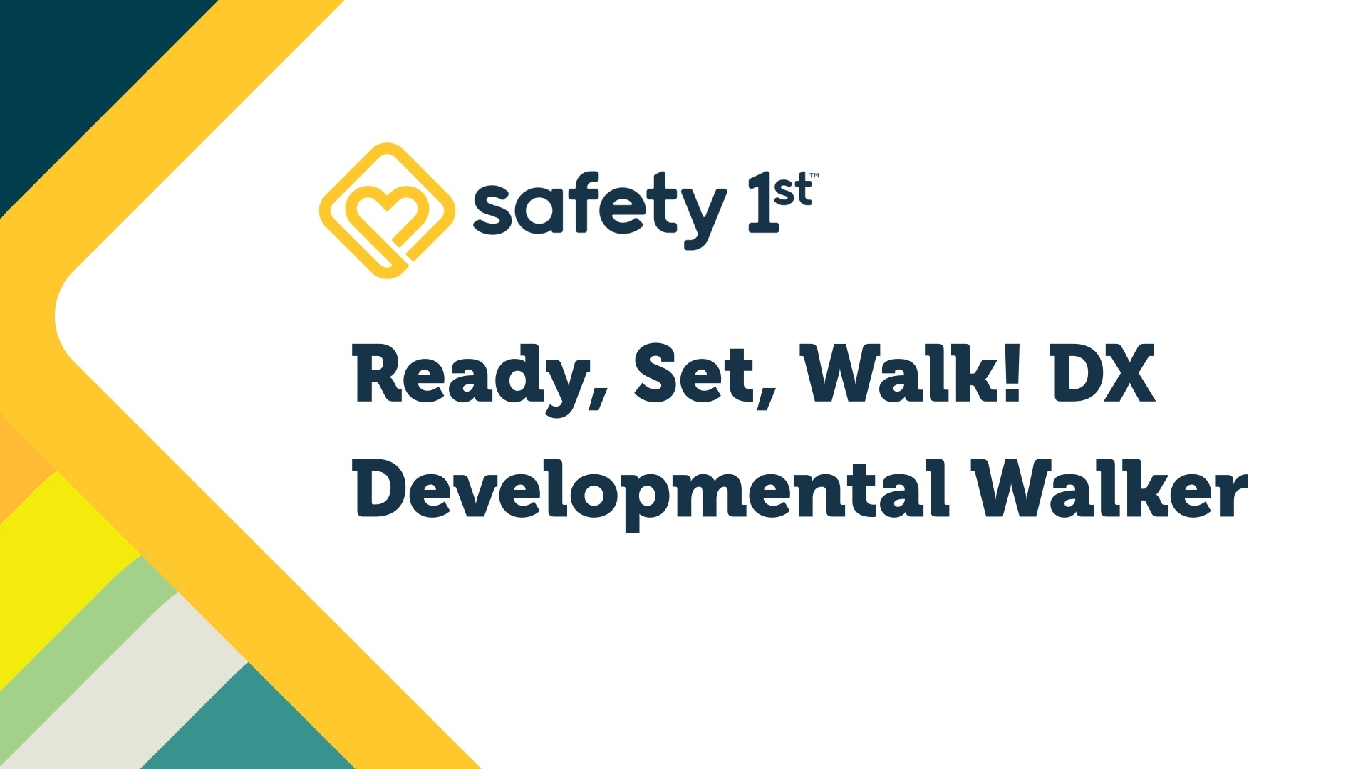 thumbnail video image 2 of Safety 1st Ready, Set, Walk! DX Developmental  Baby Walker with Wheels, Kinsale Blue, 2 of 16