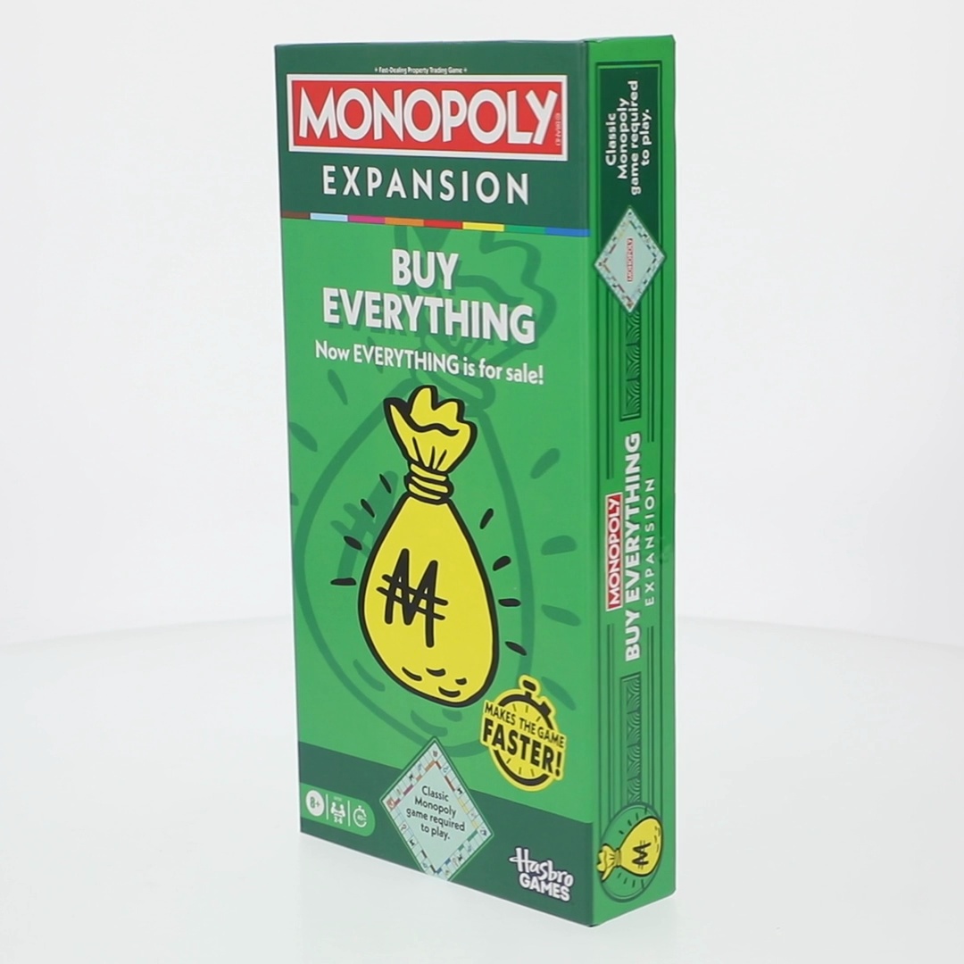 Monopoly Buy Everything EXPANSION, Add to Classic Monopoly Board