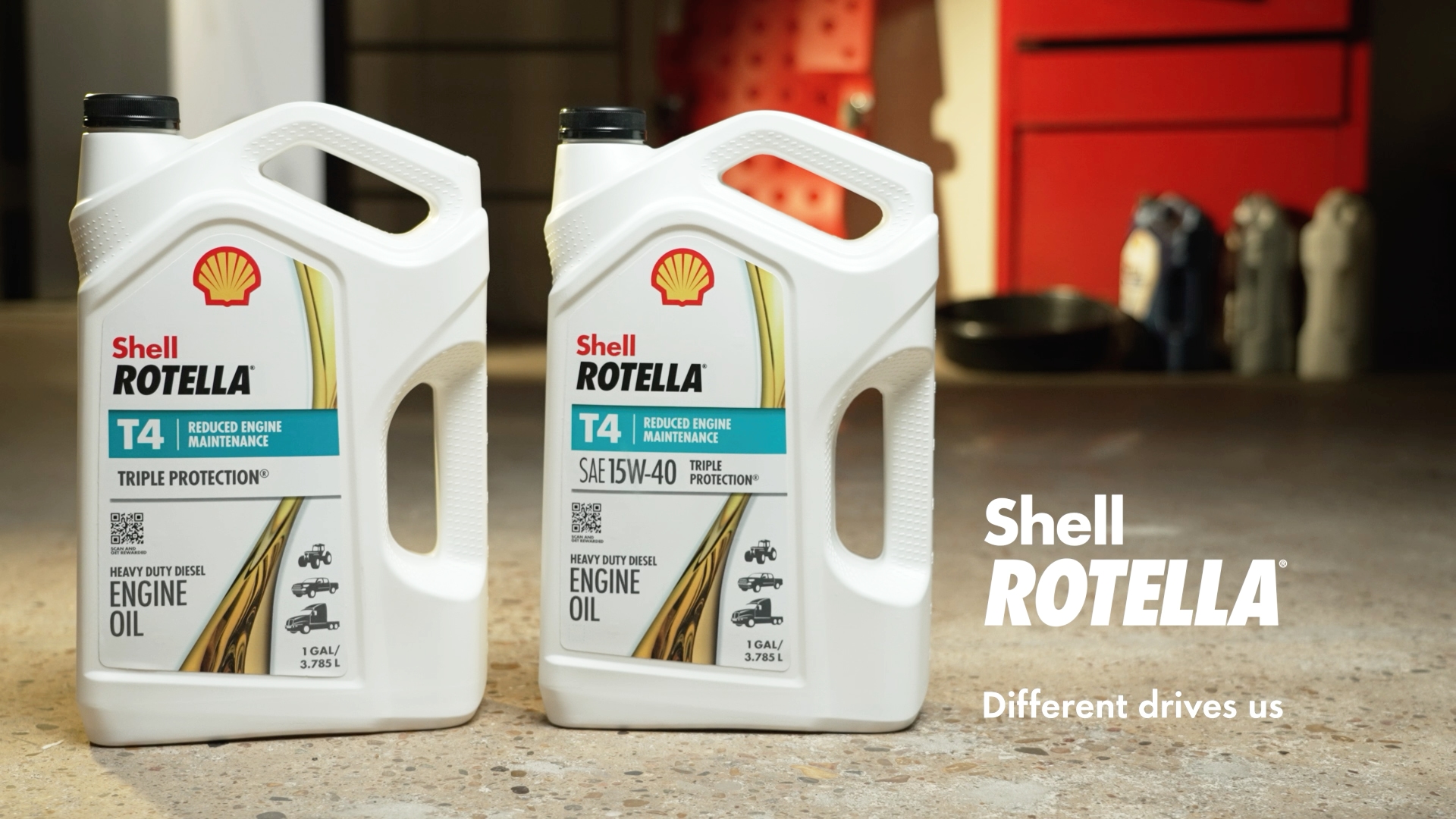 thumbnail video image 2 of Shell Rotella T4 Triple Protection 15W-40 Diesel Engine Oil, 1 Quart, 2 of 7