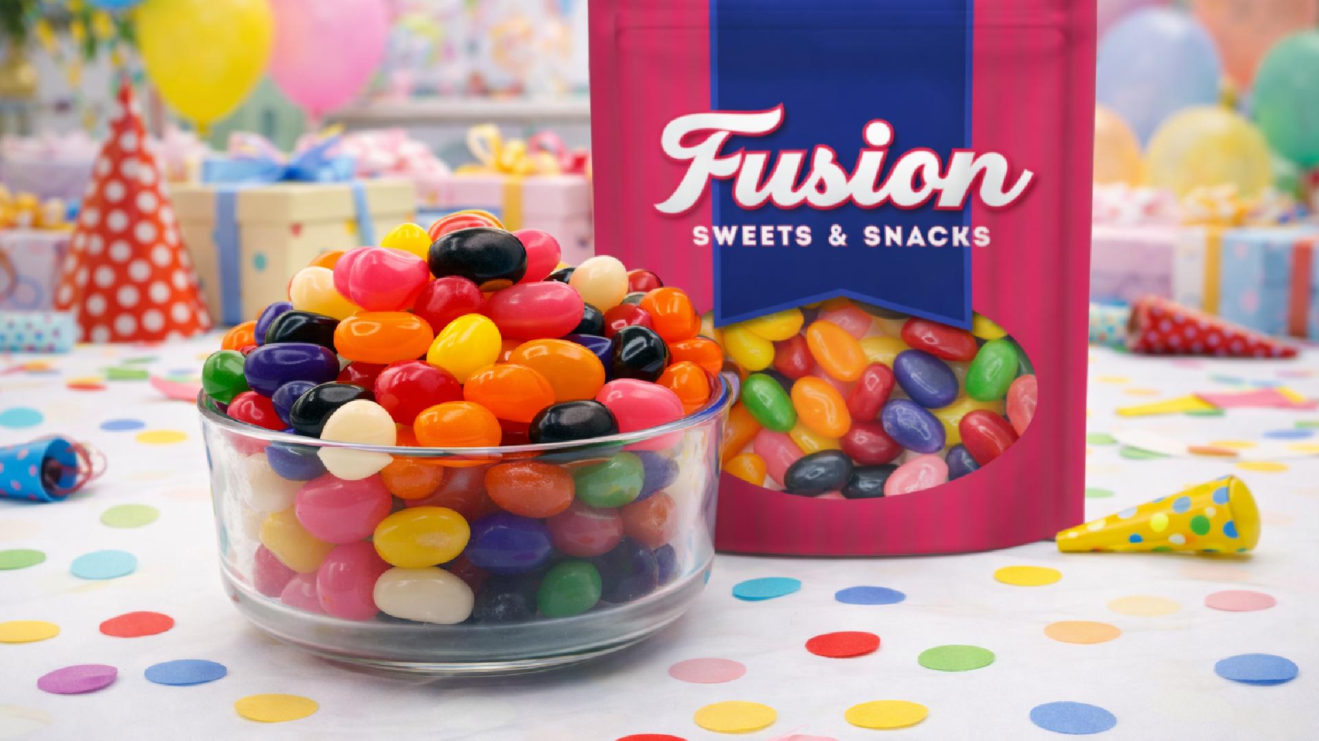 thumbnail video image 2 of Jelly Beans Bulk 2 Pounds, Assorted Fruit Flavors Classic Candy, Colorful Party Treats, Event Favor Bags, Jellybeans Candy Bulk for Holidays & Celebrations, 2 of 13