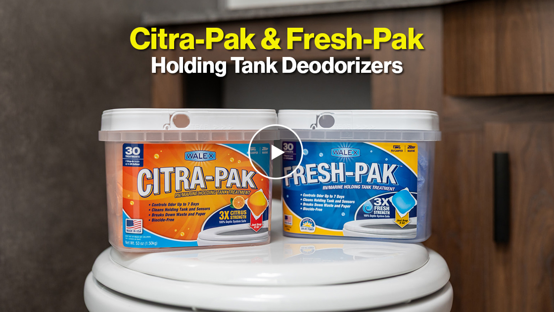 thumbnail video image 2 of Walex Citra-Pak Citrus Freshness Deodorizer Tabs for RV and Marine Systems, 2 of 8