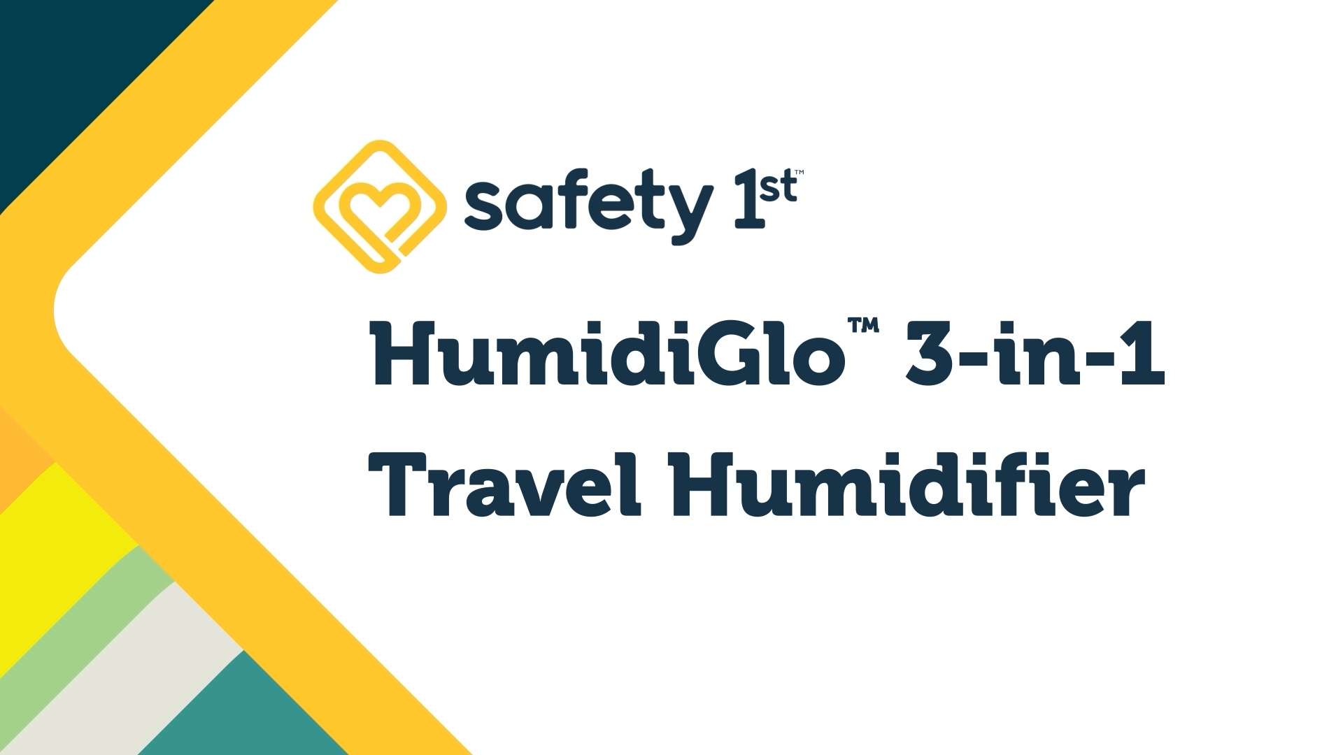 thumbnail video image 2 of Safety 1st HumidiGlo 3-in-1 Baby Travel Humidifier with nighlight, Soothing Sage, 2 of 9