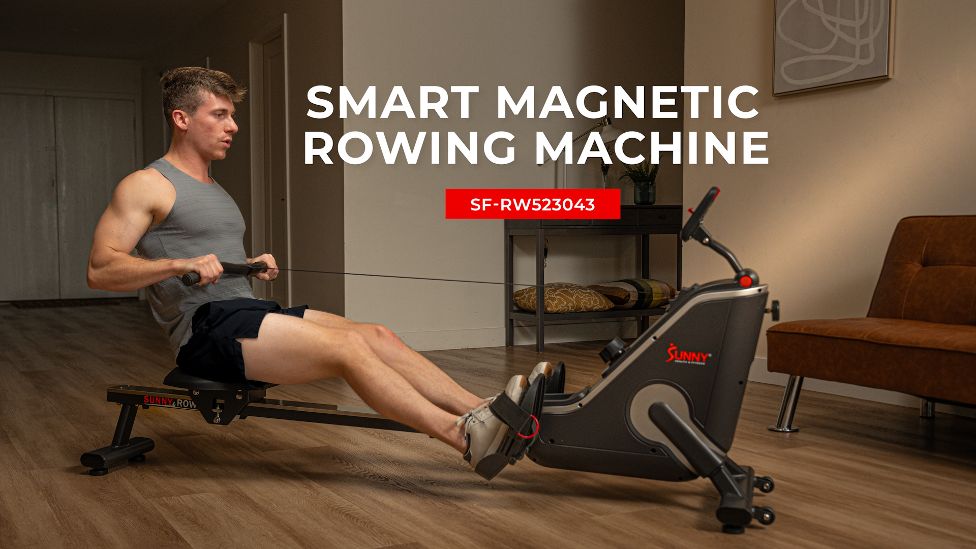 Smart Rowers Sunny Health & Fitness, Rowing Machine, SMART Compact, Indoor Magnetic ...