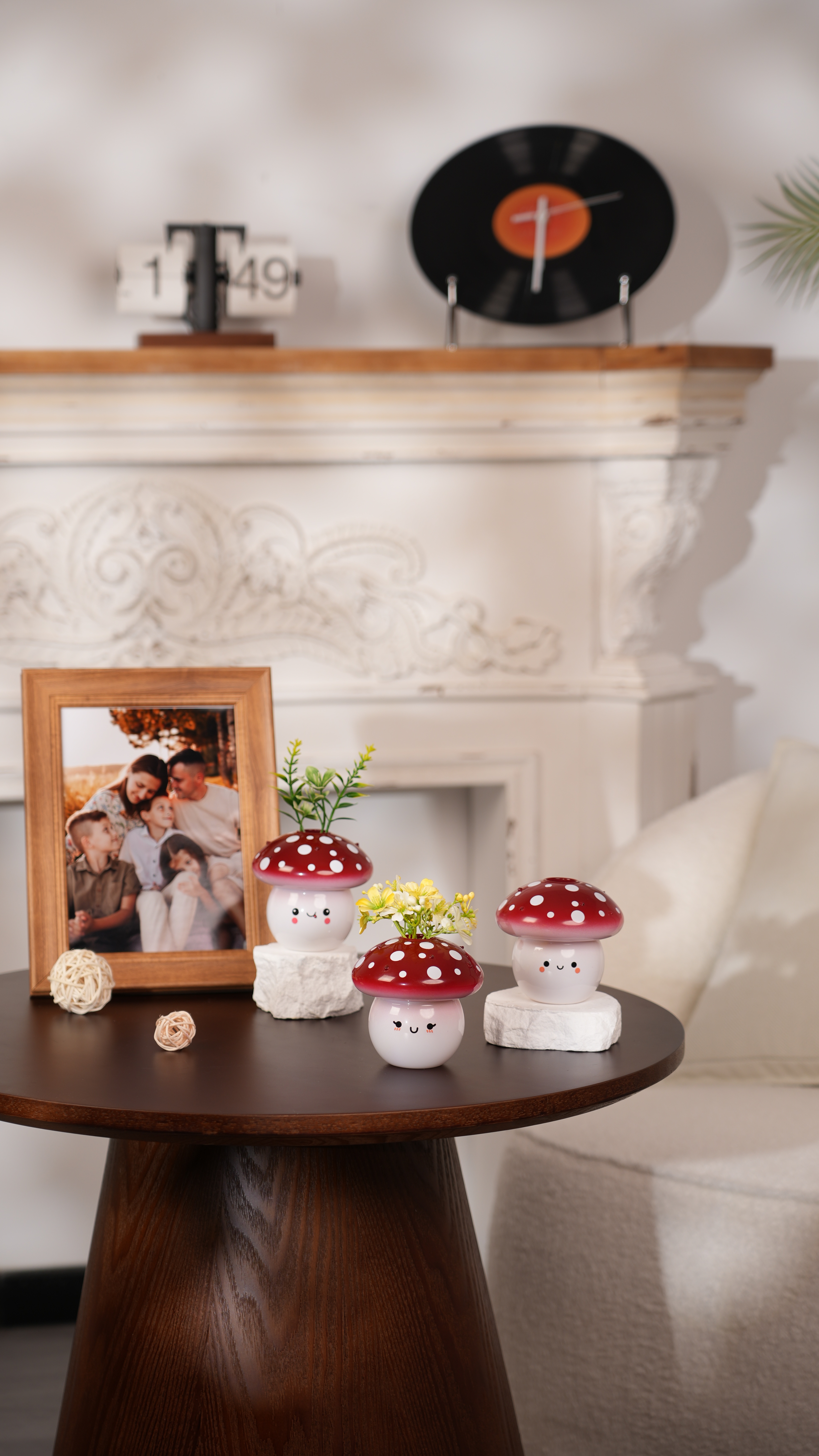 thumbnail video image 2 of Glasseam Set of 3 Glass Mushroom Bud Vases with Facial Expressions - Cute Mini Flower Vases for Home, Table, or Room Decor - Unique Emotional Support Gift Idea for Women, 2 of 10