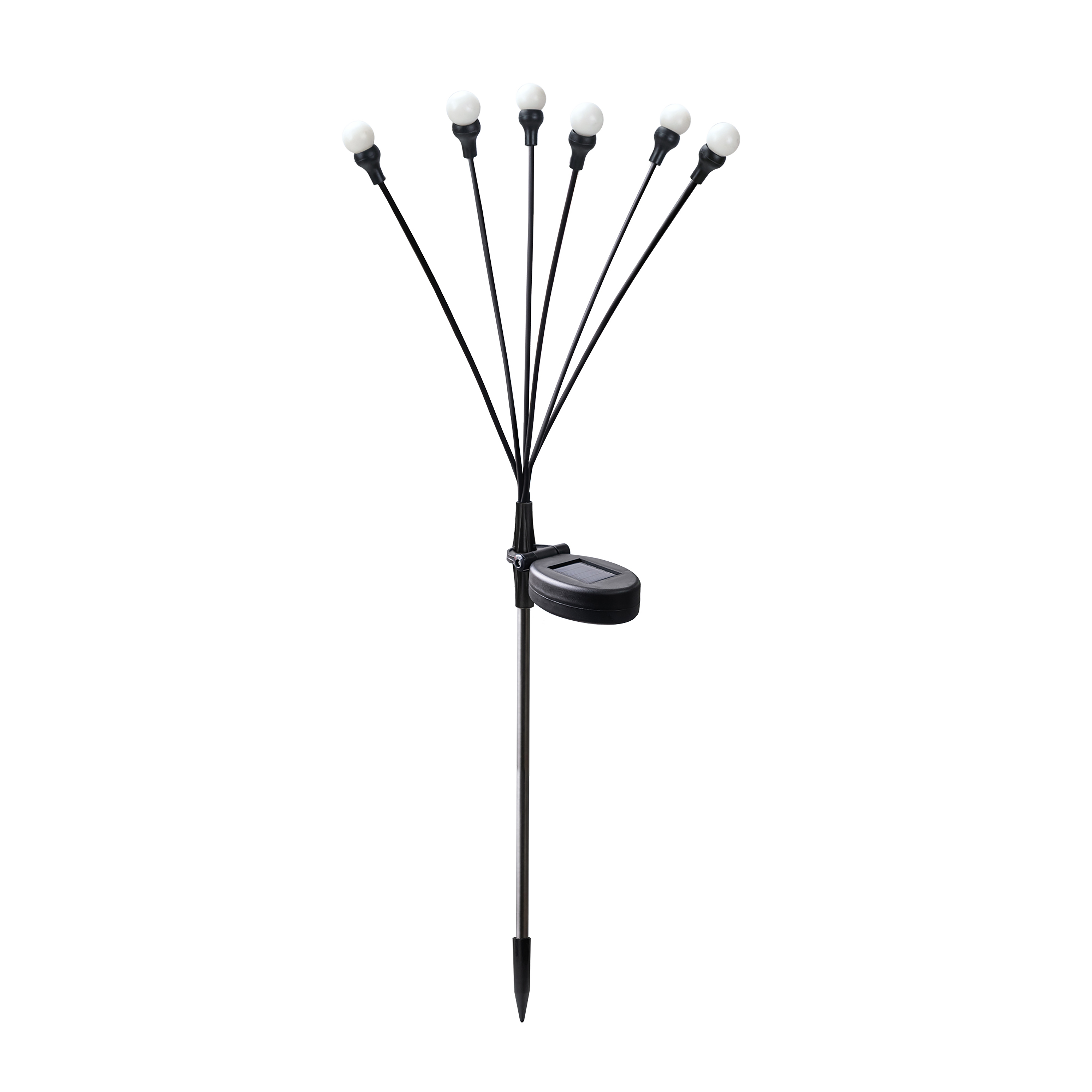 thumbnail video image 2 of Mainstays Outdoor 6 LED Solar Fairy Lighting Stake, 6.7"W*3.5"D*28.4"H, 0.28 lb weight, 2 of 9