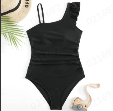 thumbnail video image 2 of HCWSTORE Swimsuits for Teen Girls One Piece Trendy 2025 Teen Girls Swimsuit Removable Bra Pads Bathing Suit Cute Teen Tankini Size 13-16T, 2 of 7