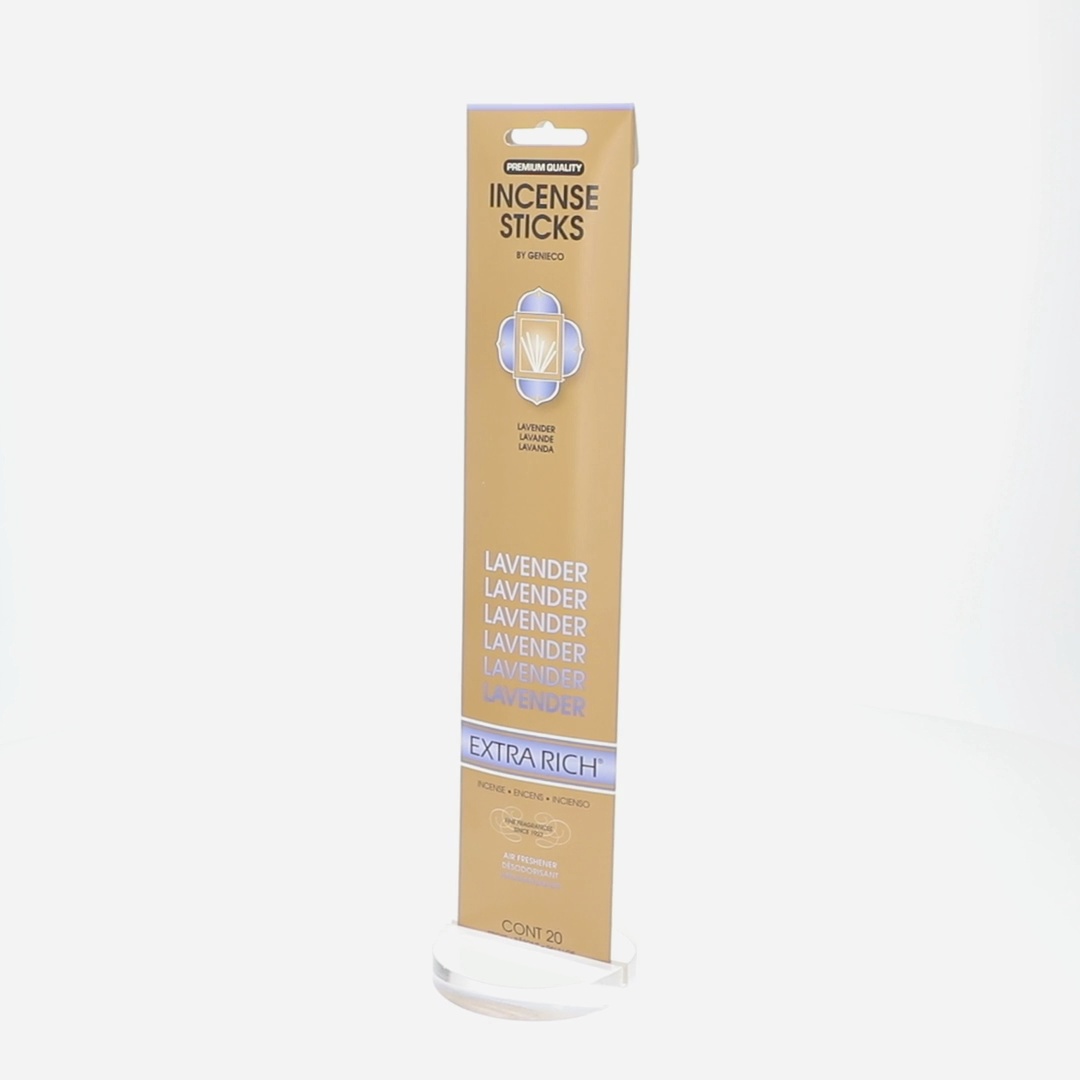 Gonesh Extra Rich Lavender Incense Sticks, Relaxing Floral Scent