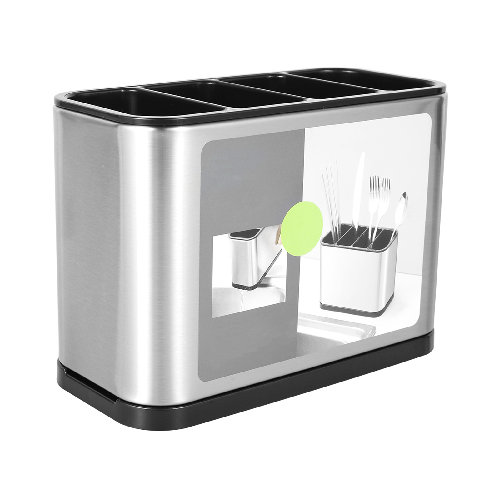 thumbnail video image 2 of Hvxrjkn Kitchen Cutlery Utensil Holder Rustproof Flatware Organizer Countertop Cutlery Holder for Spoon Durable and Countertop Kitchen Rustproof, 2 of 12