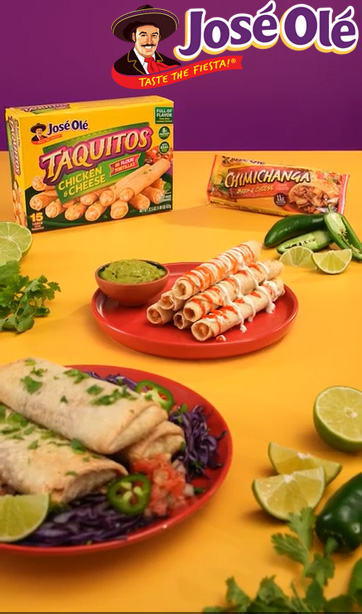 thumbnail video image 2 of Jose Ole Double Stuffed Beef Taquitos, Corn Tortillas, Frozen Mexican Food, 16.5 oz, 2 of 15