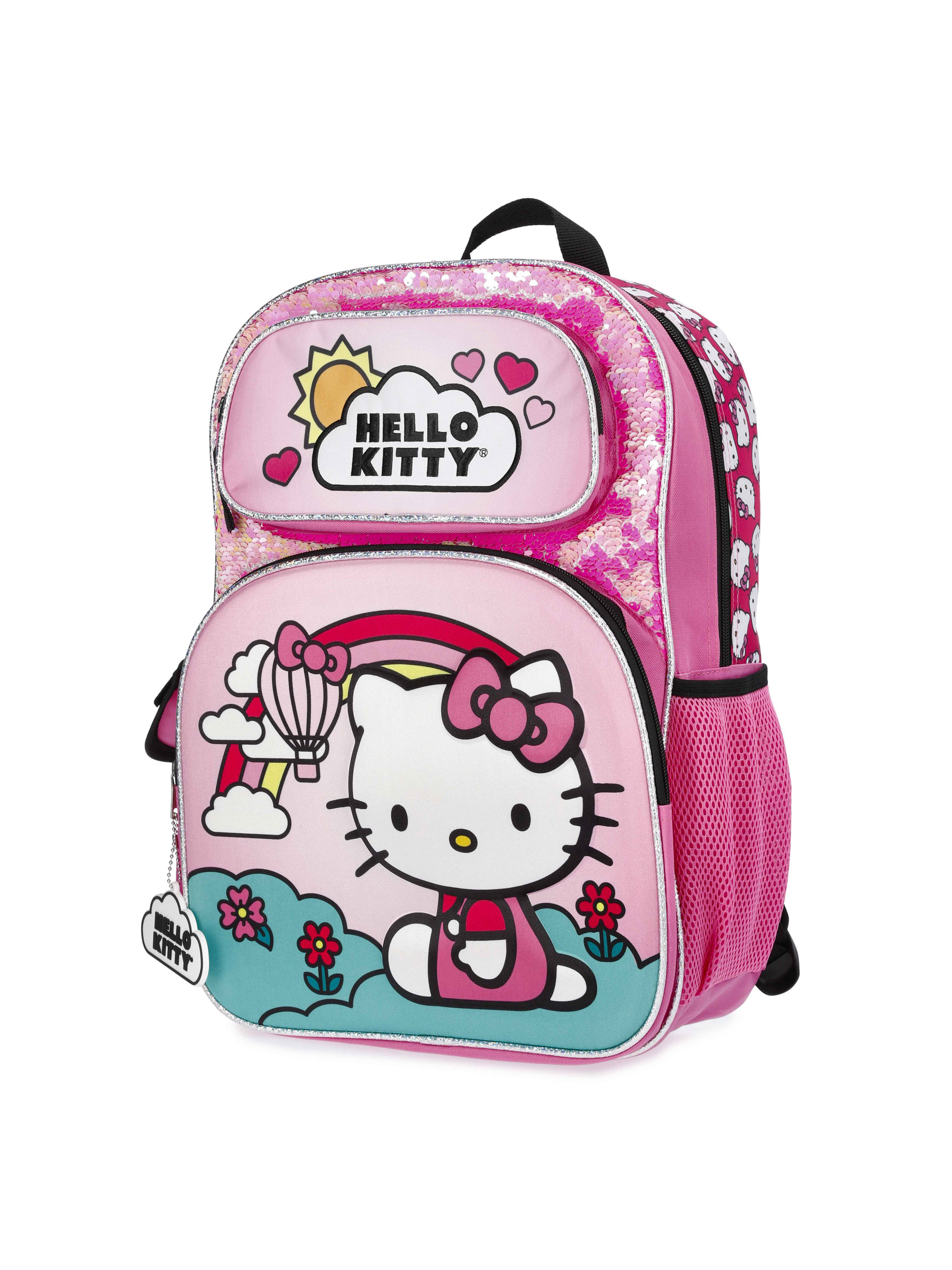 hello kitty backpacks for sale Girls Backpack with Zipped Front Pocket, Adjustable Strap School All backpacks have adjustable PP webbing straps that are contoured and padded to ensure a comfortable fit Recycled Gear Up Backpack, Hello