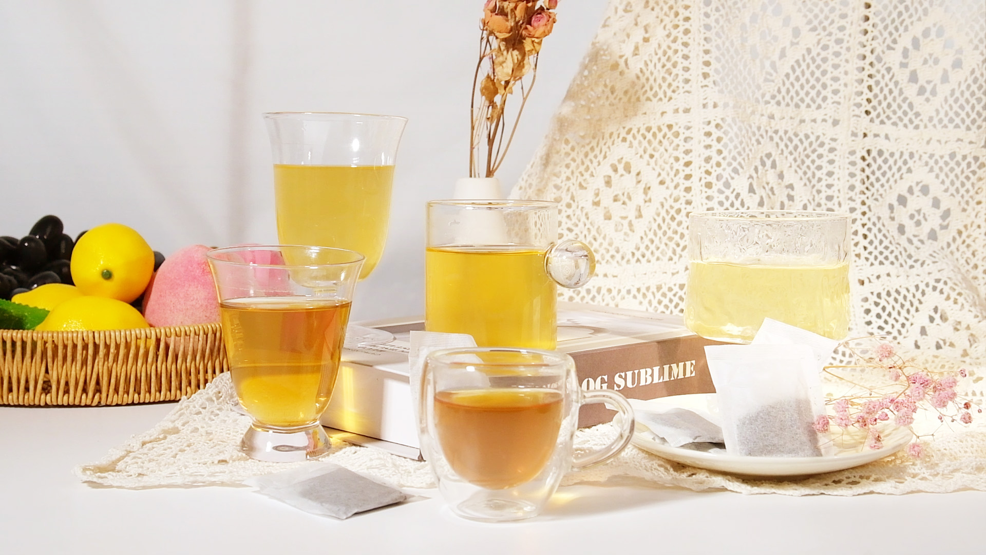 thumbnail video image 2 of TeeLux Decaf Peach Ginger Green Tea, CO2 Decaffeinated Green Tea, Spicy & Smooth Flavor, 100 Count, 2 of 9