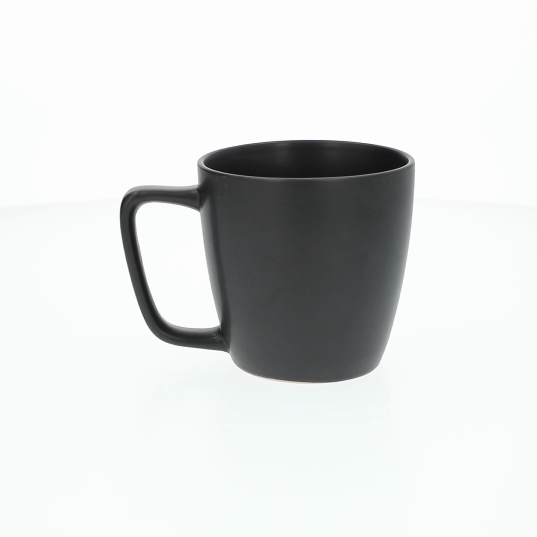 Mainstays Alessandra 14oz Matte Black Stoneware Mug, Coffee Tea Hot  Beverage Cup - Walmart.com