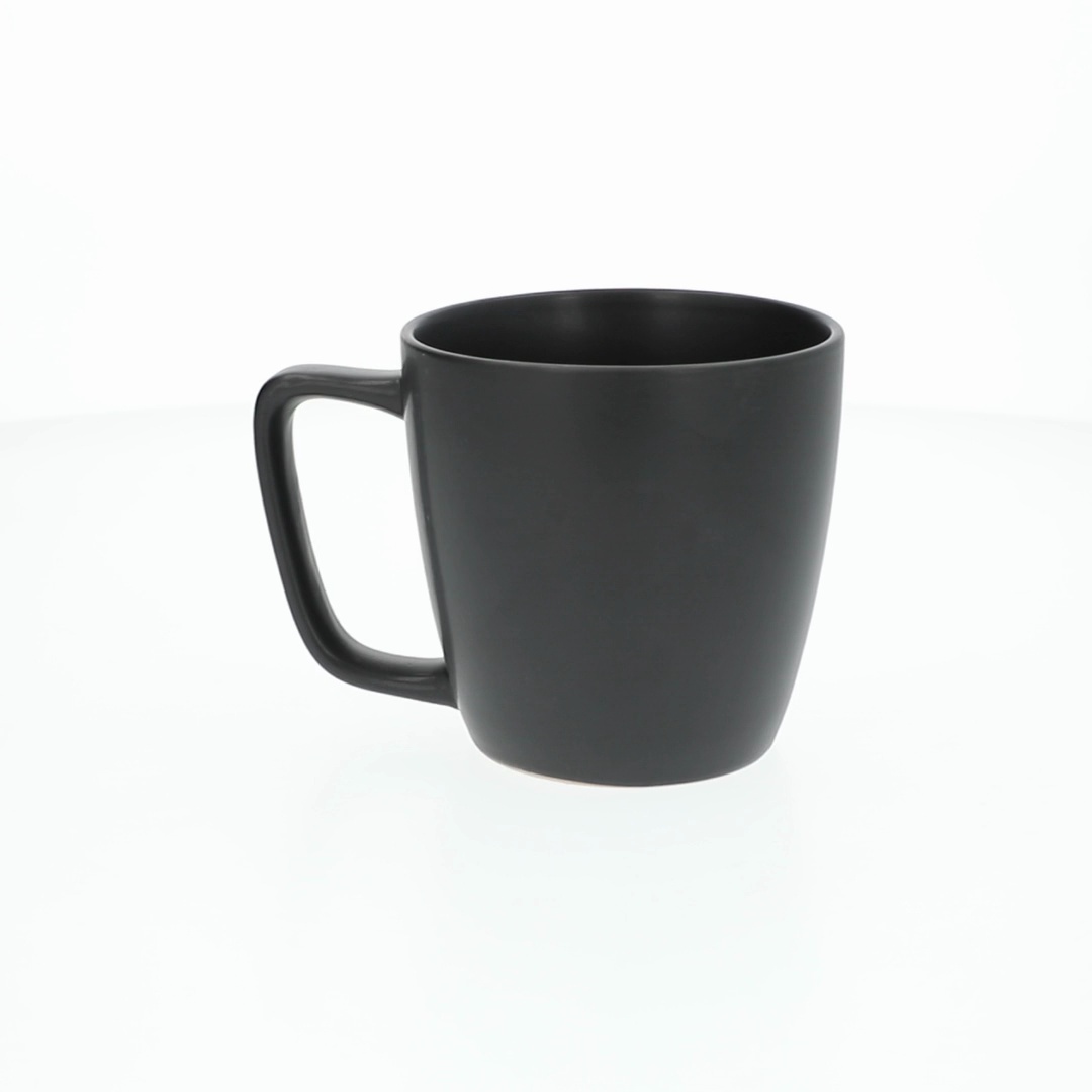 Mainstays Alessandra 14oz Matte Black Stoneware Mug, Coffee Tea Hot  Beverage Cup - Walmart.com