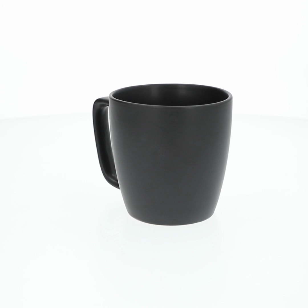 Mainstays Alessandra 14oz Matte Black Stoneware Mug, Coffee Tea Hot  Beverage Cup - Walmart.com