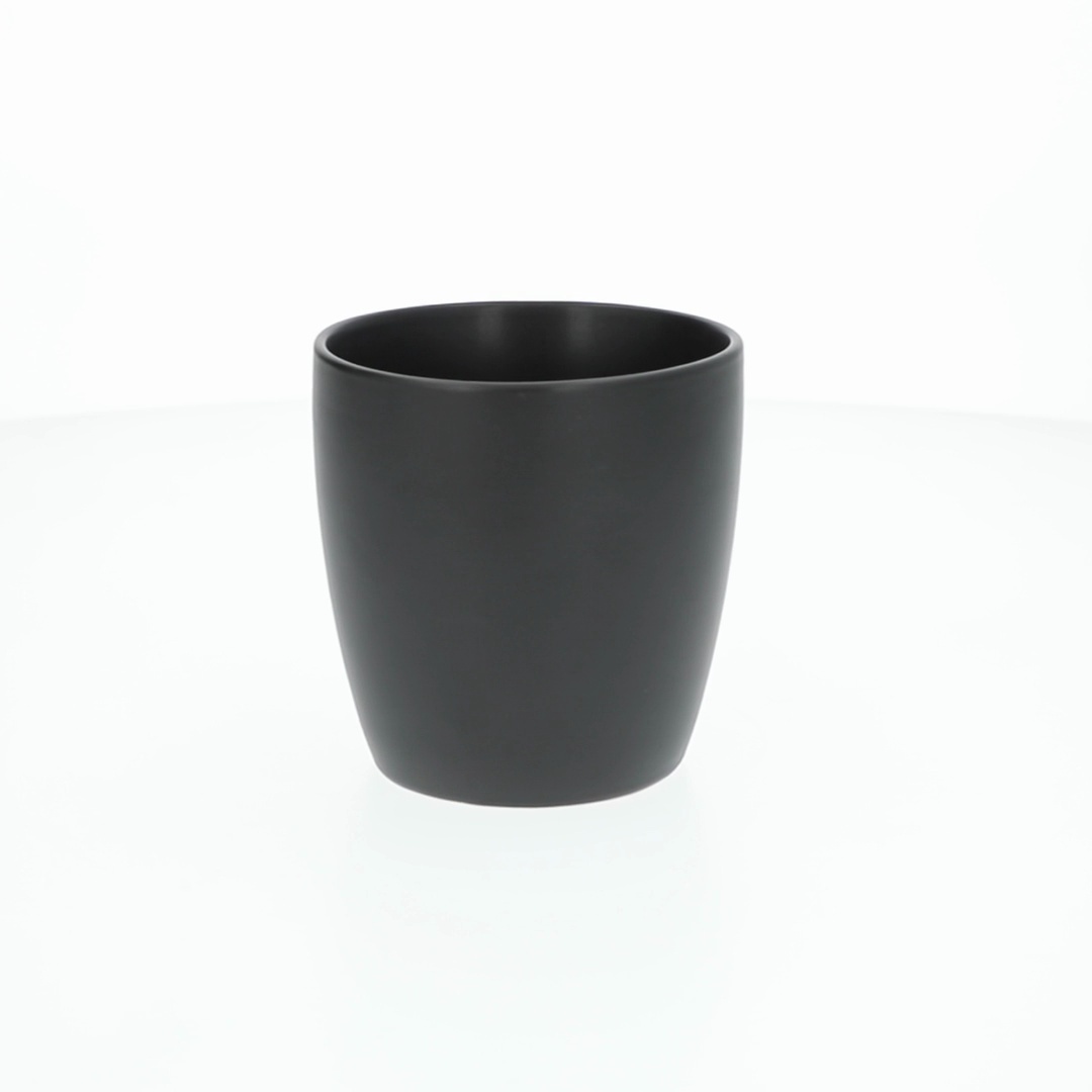 Mainstays Alessandra 14oz Matte Black Stoneware Mug, Coffee Tea Hot  Beverage Cup - Walmart.com