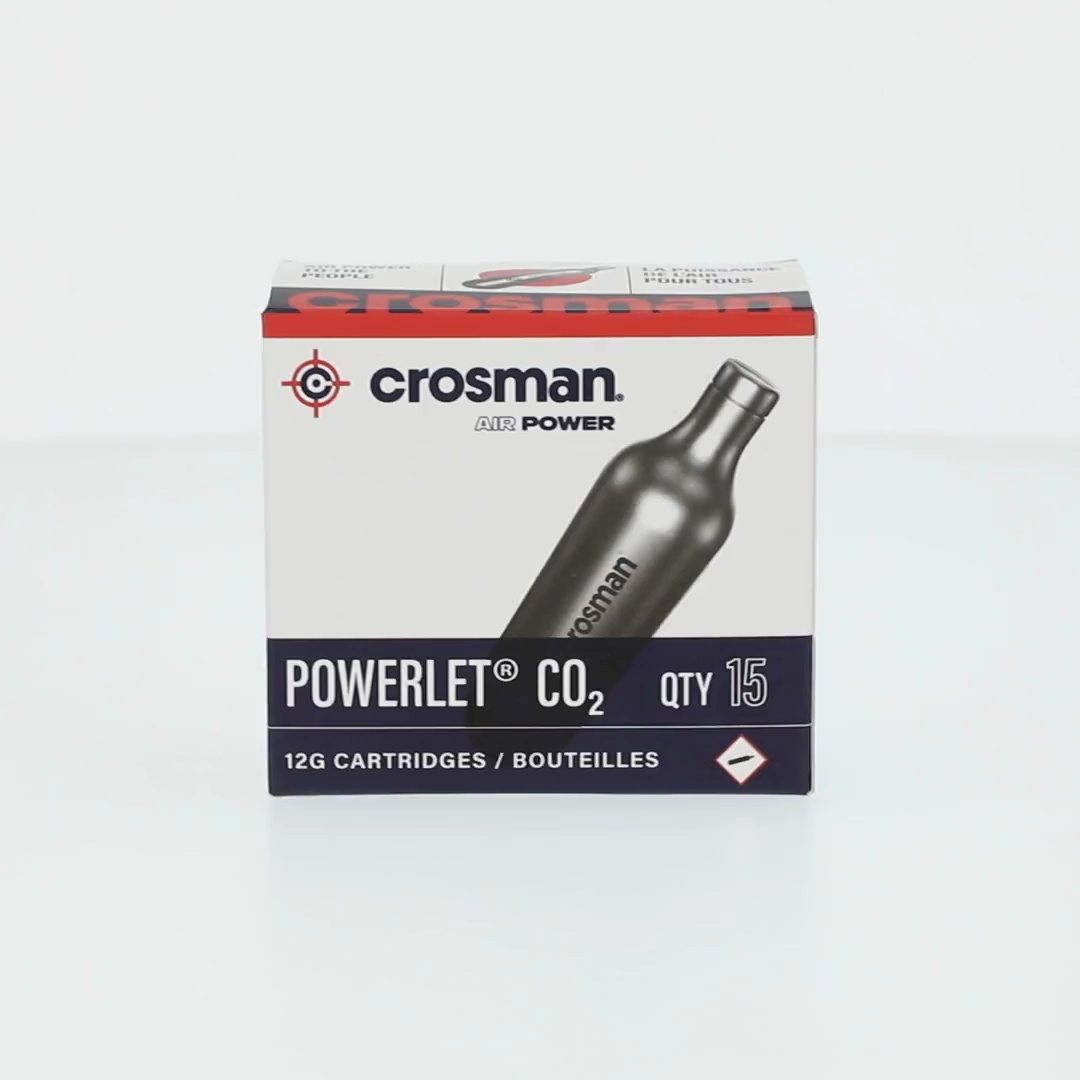 3 pack) Crosman 12 Gram CO2 Powerlet, 15 Count, C2315, for Airguns