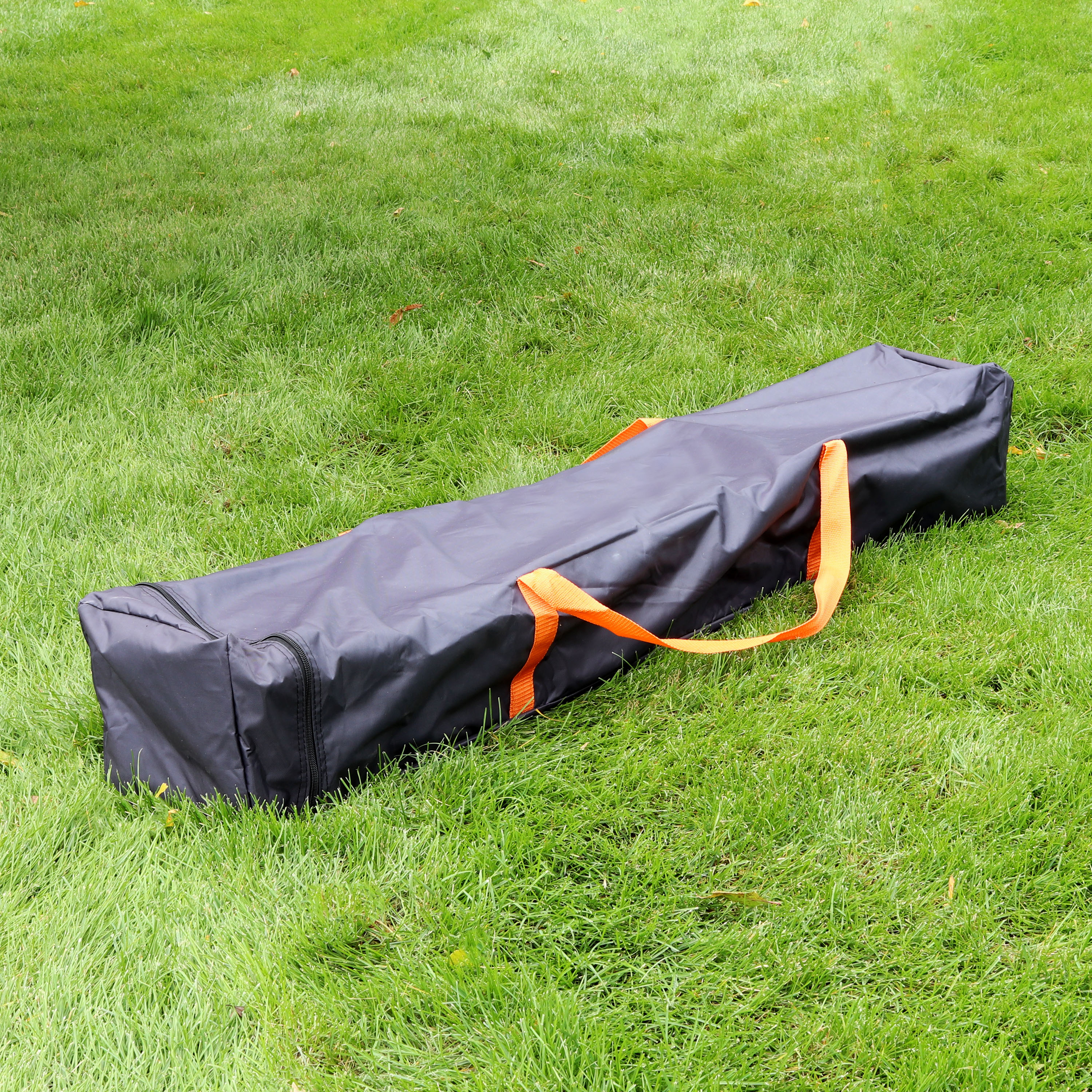 thumbnail video image 2 of Sunnydaze 54" x 7.25" x 7.25" Black Solid Pop-Up Canopy Carrying Bag, 2 of 8