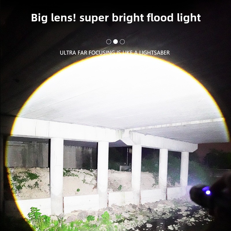 Juyafio Powerful Flashlight 150000 Lumens,USB Rechargeable Waterproof,Super Bright XHP70.2 Handheld Flashlight,Zoomable Torch for Hiking Hunting Camping