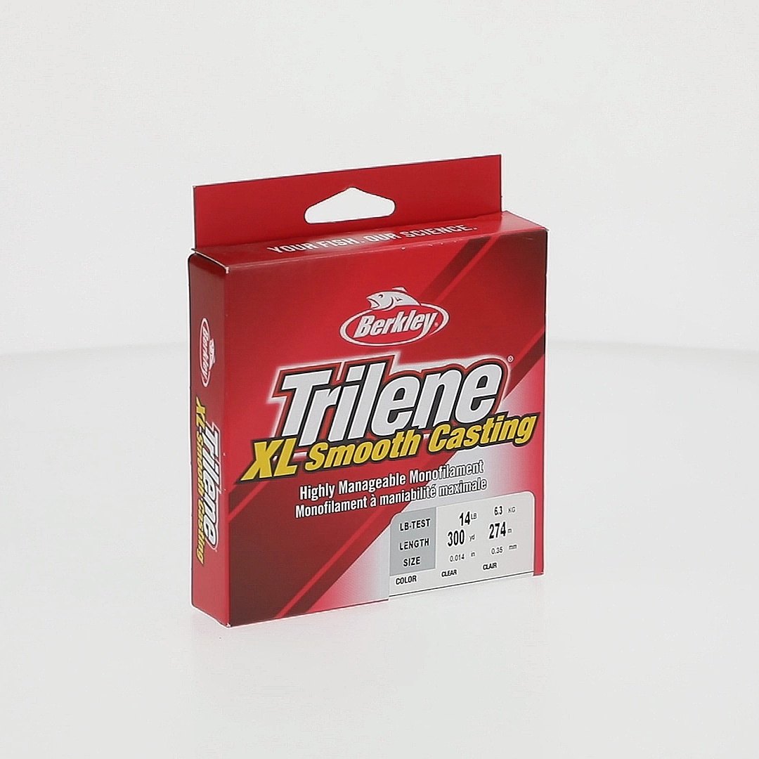 Ligne De Pêche Berkley Trilene Clear XL – 12 Lb, 300 Yards, Tresse Claire, Neuve