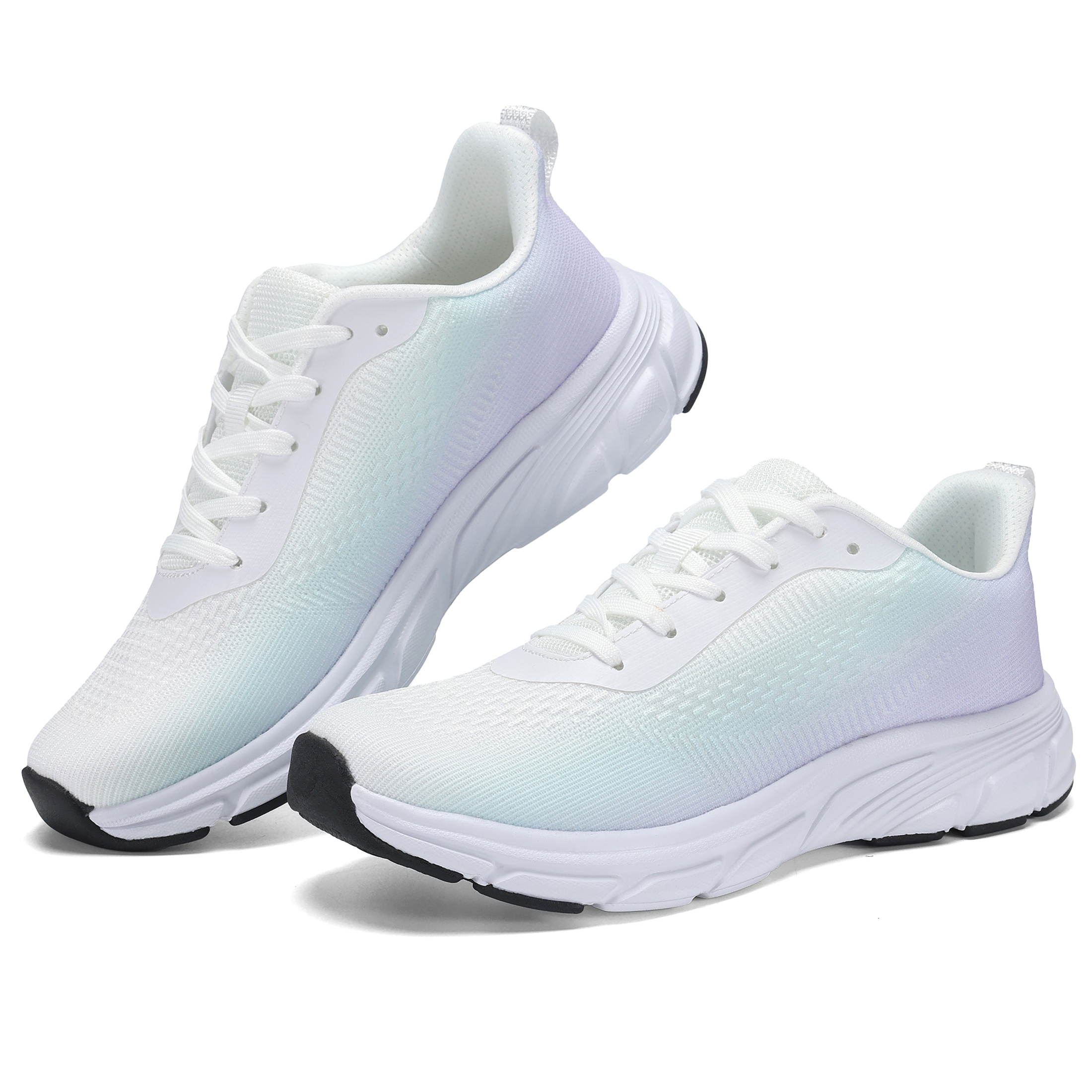 thumbnail video image 2 of Women's Lightweight Gym & Tennis Shoes, Comfort Breathable Mesh Sneakers, 2 of 7