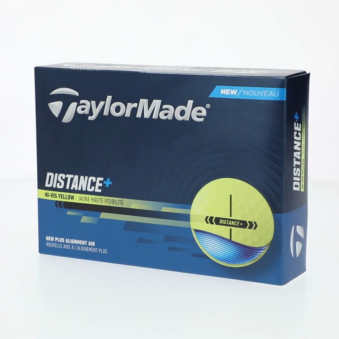 TaylorMade, Distance Plus Golf Balls, 12pk, Yellow - Walmart.com