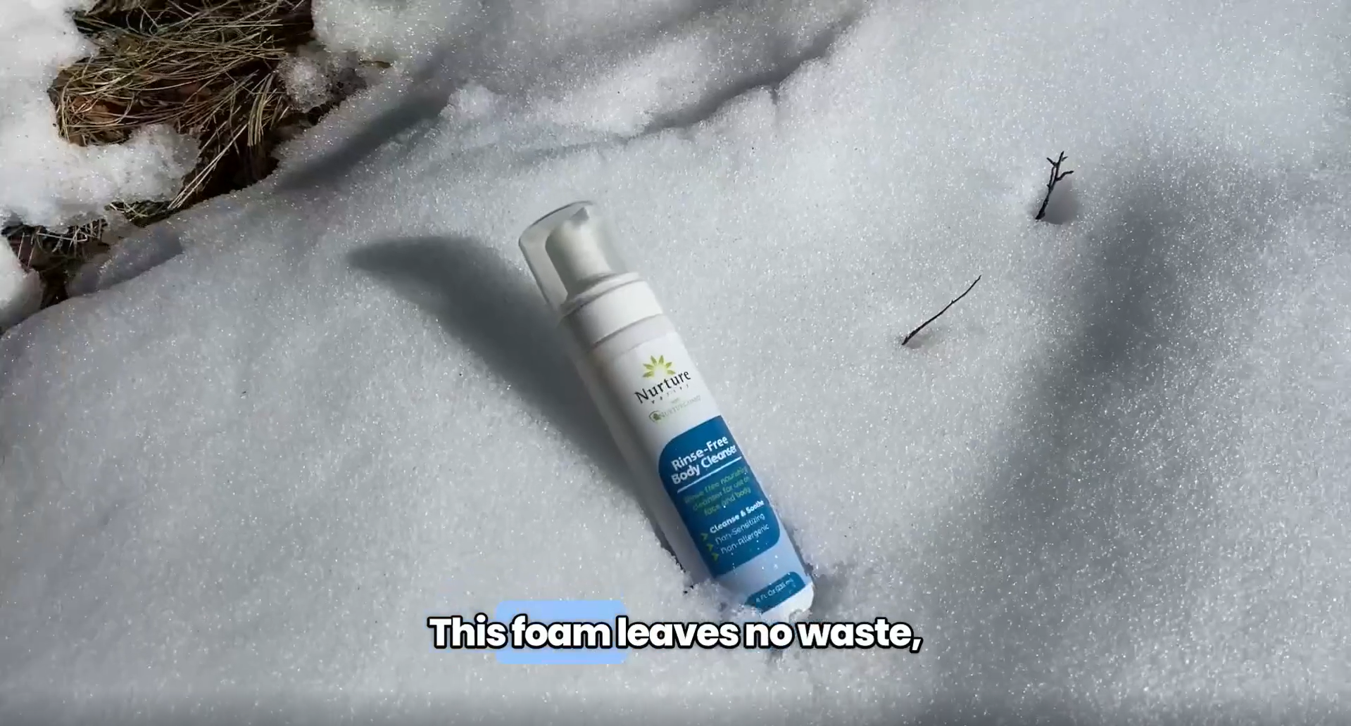 thumbnail video image 2 of Nurture Rinse Free Body Wash for Elderly, Camping & Hospital Care, Waterless Shower & Bath Wash with Aloe for Sensitive Skin, 3 Pack, 2 of 10