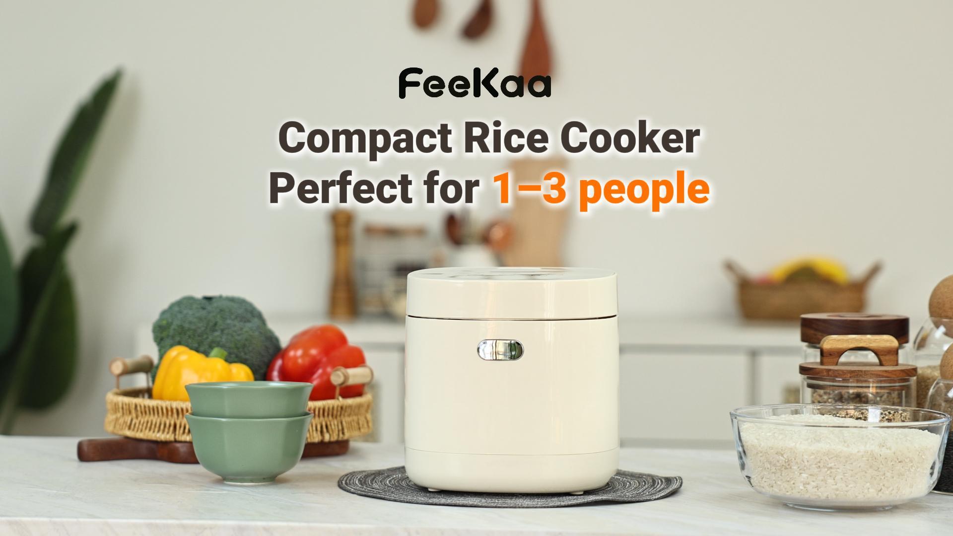 thumbnail video image 2 of Lacidoll Low Temperature Cooking 3-Cup Uncooked / 6-Cup Cooked Electric Rice Cookers, White - Adjustable Temperature, 6 Menu Options, 12H Delay Timer, 2 of 10