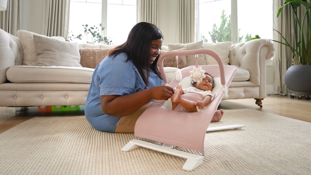 Portable baby bouncer chair on sale