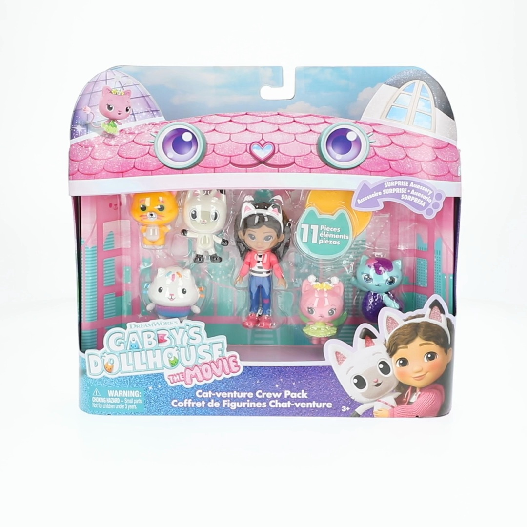 Gabby出品　まとめて Gabby's Dollhouse: The Movie Cat-venture Crew 11 Piece Collectible