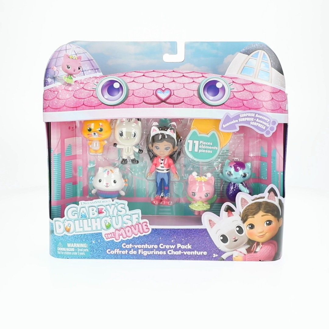 Gabby's Dollhouse, Collectible Figure Set, 11 Piece, Ages 3 and up