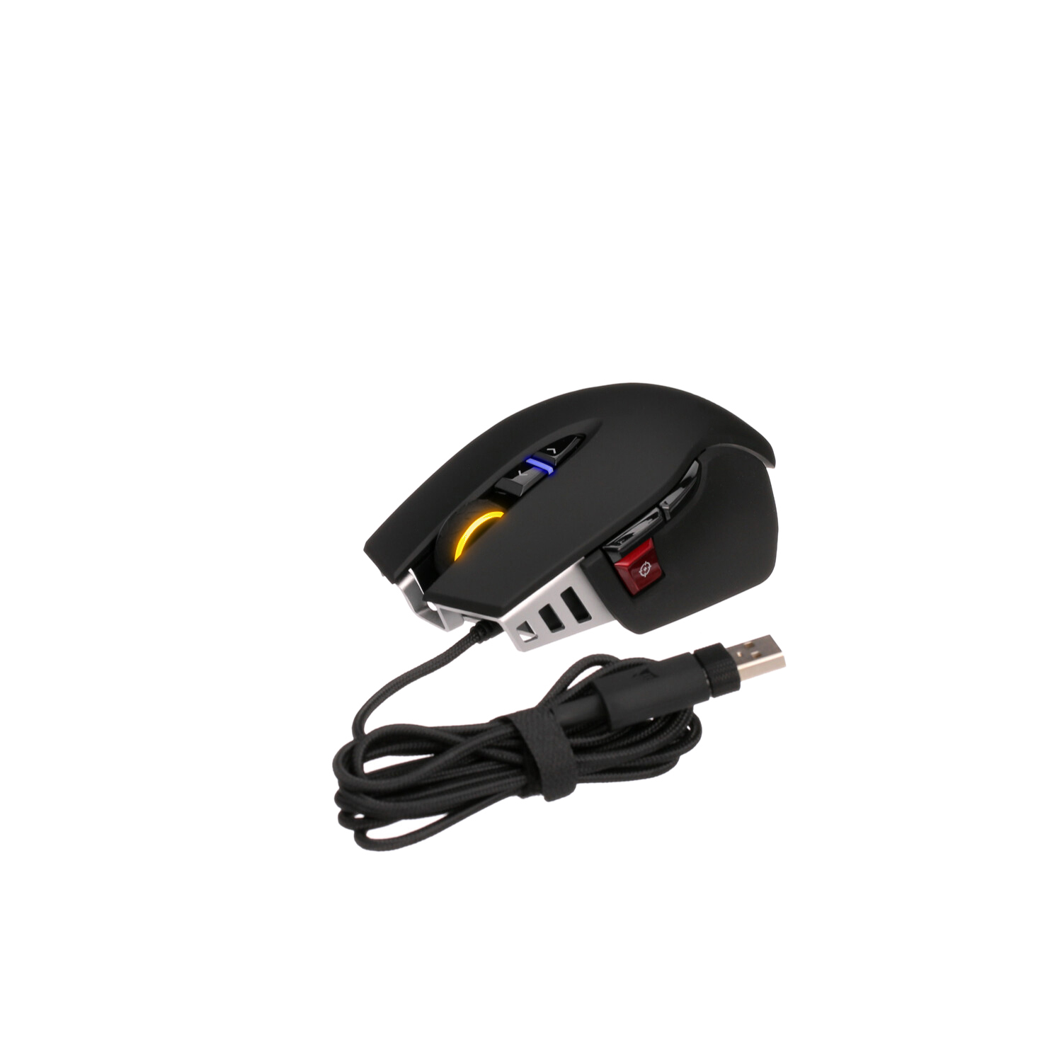 Corsair m65 elite rgb optique fps souris gaming (18 000 dpi optique  capteur, rétroéclairage rgb led, système d'ajustement du poids) - blanche  CH-9309111-EU - Conforama