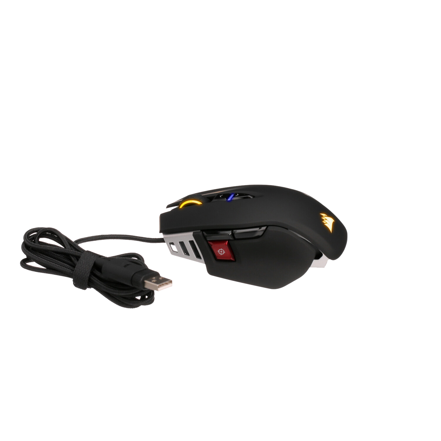 Corsair m65 elite rgb optique fps souris gaming (18 000 dpi optique  capteur, rétroéclairage rgb led, système d'ajustement du poids) - blanche  CH-9309111-EU - Conforama