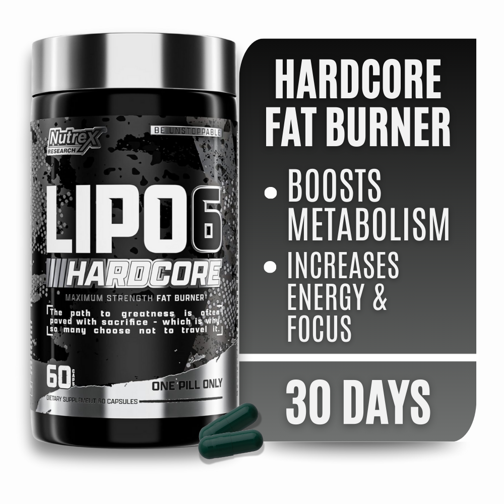thumbnail video image 2 of Nutrex Research Lipo-6 Hardcore Weight Loss Supplement, Appetite Suppressant, Diet Pills, Fat Burner Capsules – 60 Count, 2 of 8
