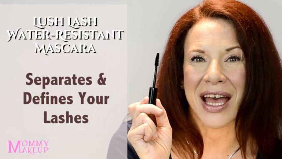 thumbnail video image 2 of Lush Lash Water Resistant Mascara - Extreme Volume & Length (Black) by Mommy Makeup, 2 of 3
