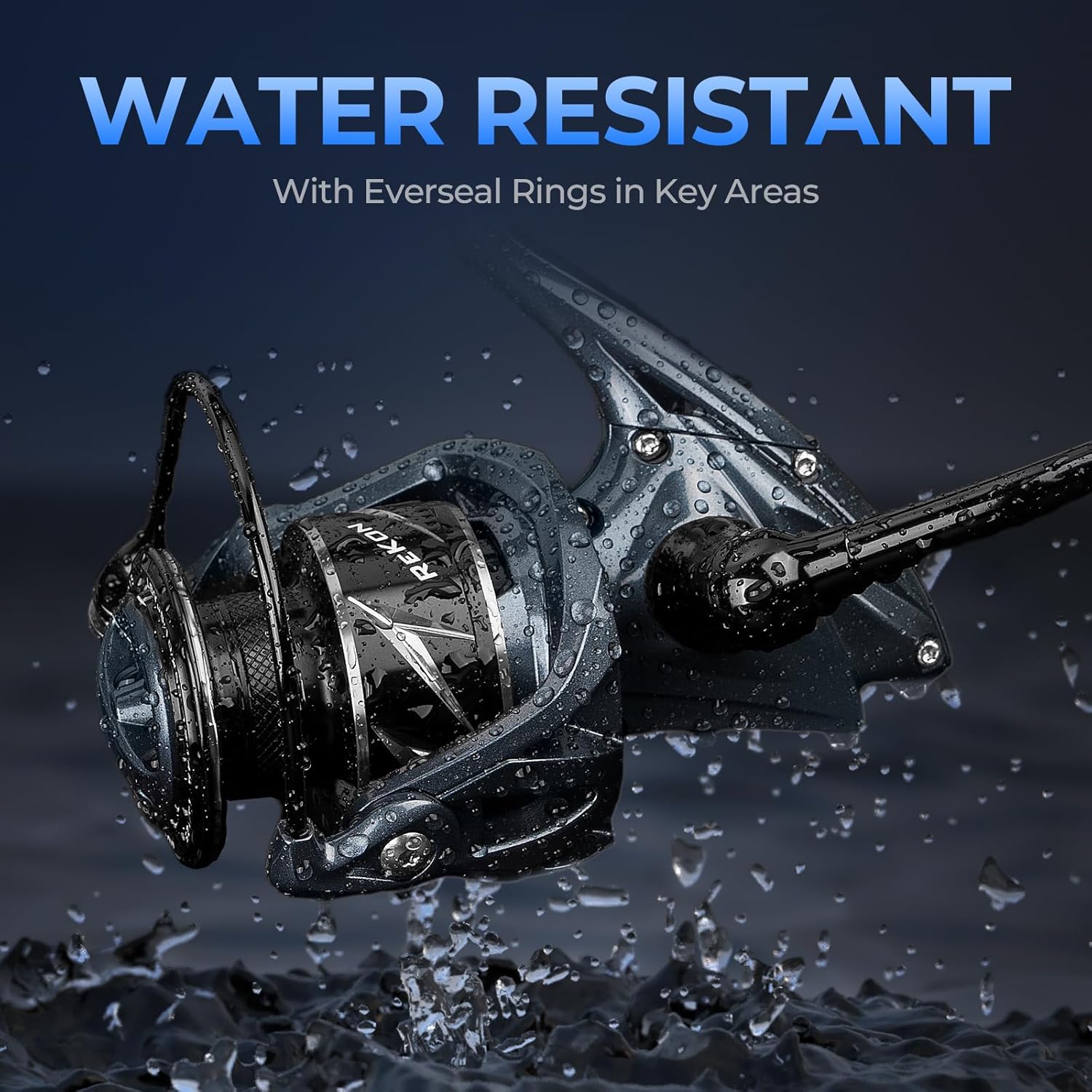 thumbnail video image 2 of KastKing Saltwater Fishing Rod and Reel Combo, Graphite Blank, Zirconia Rings, NyliTech Frame & Rotor, EVA Handle- ReKon, 2 of 11