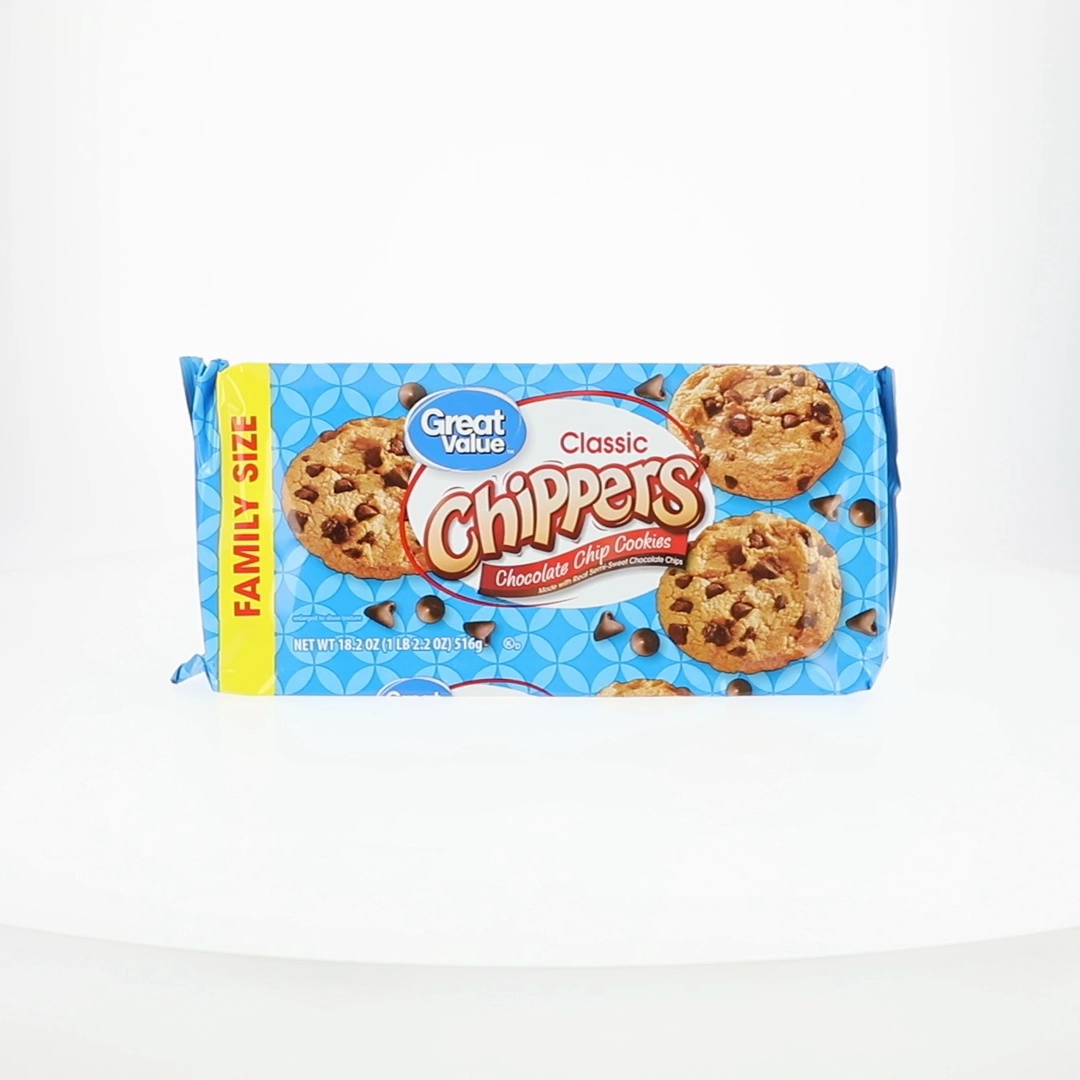 Great Value Classic Chocolate Chip Cookies 18.2 oz Family Size