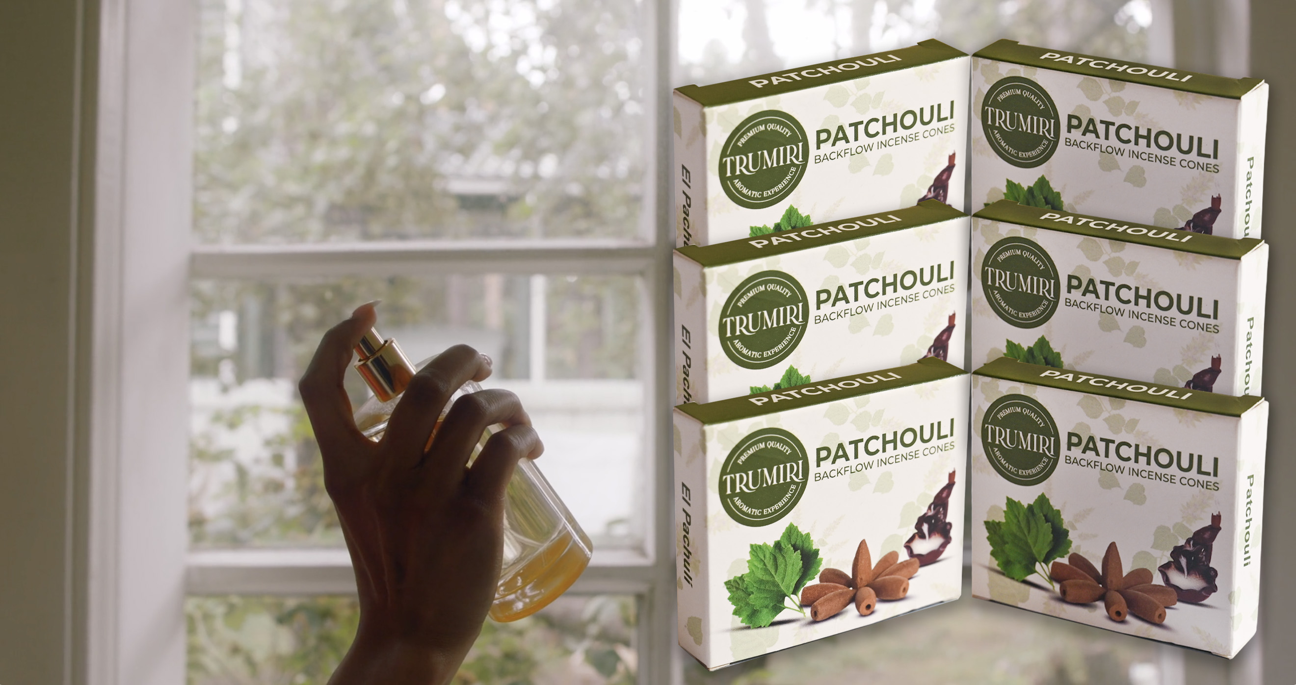 thumbnail video image 2 of Patchouli Backflow Incense - 60 Cones, Six Packs of 10, Waterfall Effect, 2 of 8