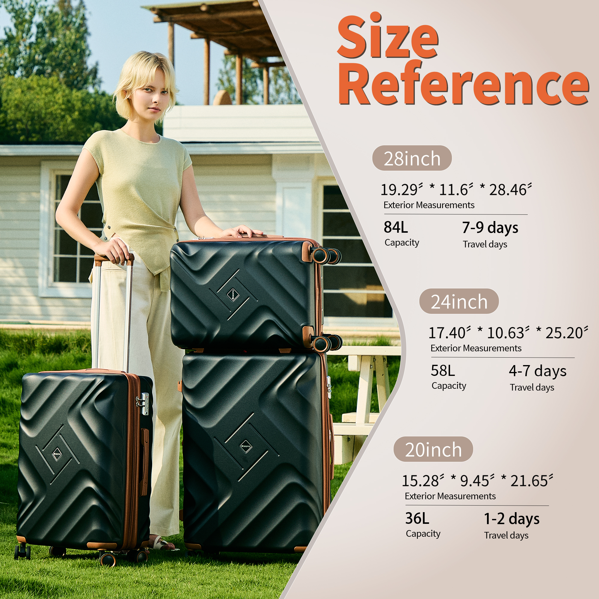thumbnail video image 2 of Rosamo Clearance 10 Piece Hardshell Luggage Set Expandable ABS Lightweight Suitcase with TSA Lock and Spinner Wheels and Duffle Bag, 2 of 8