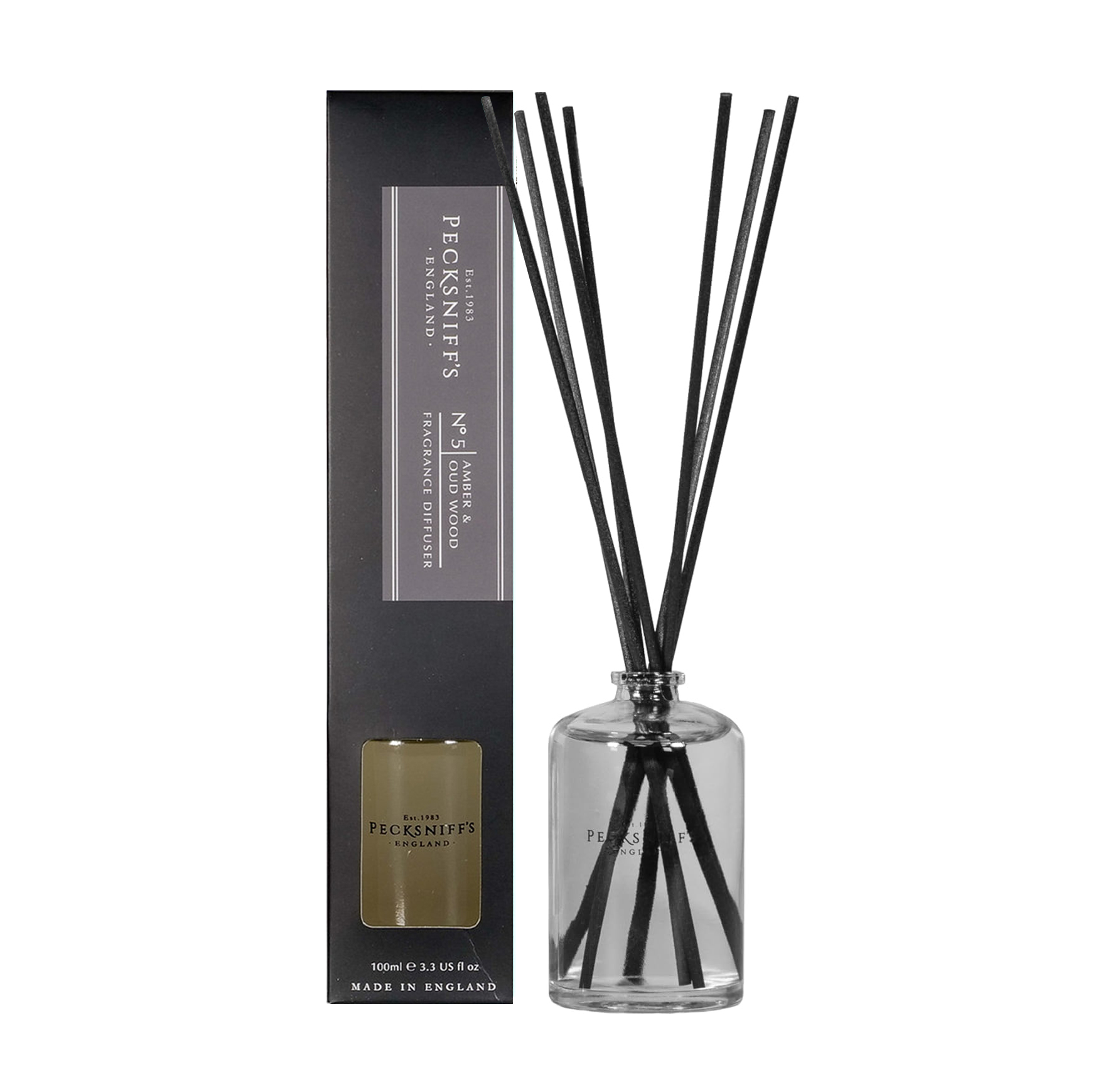 thumbnail video image 2 of Pecksniffs Amber & Oud Wood Diffuser | 100ml/3.38 Fl Oz, 2 of 9