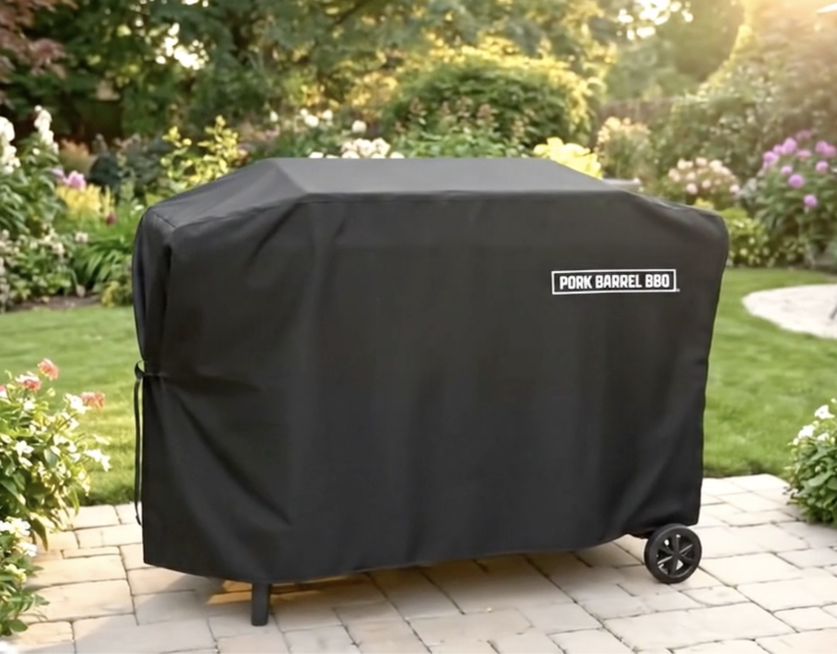 thumbnail video image 2 of Pork Barrel BBQ 36" Griddle Cover for Blackstone with Hood - Heavy Duty Waterproof Outdoor Grill Cover, Fits Models 5482 & 5484, 69" x 26" x 35.5, 2 of 8
