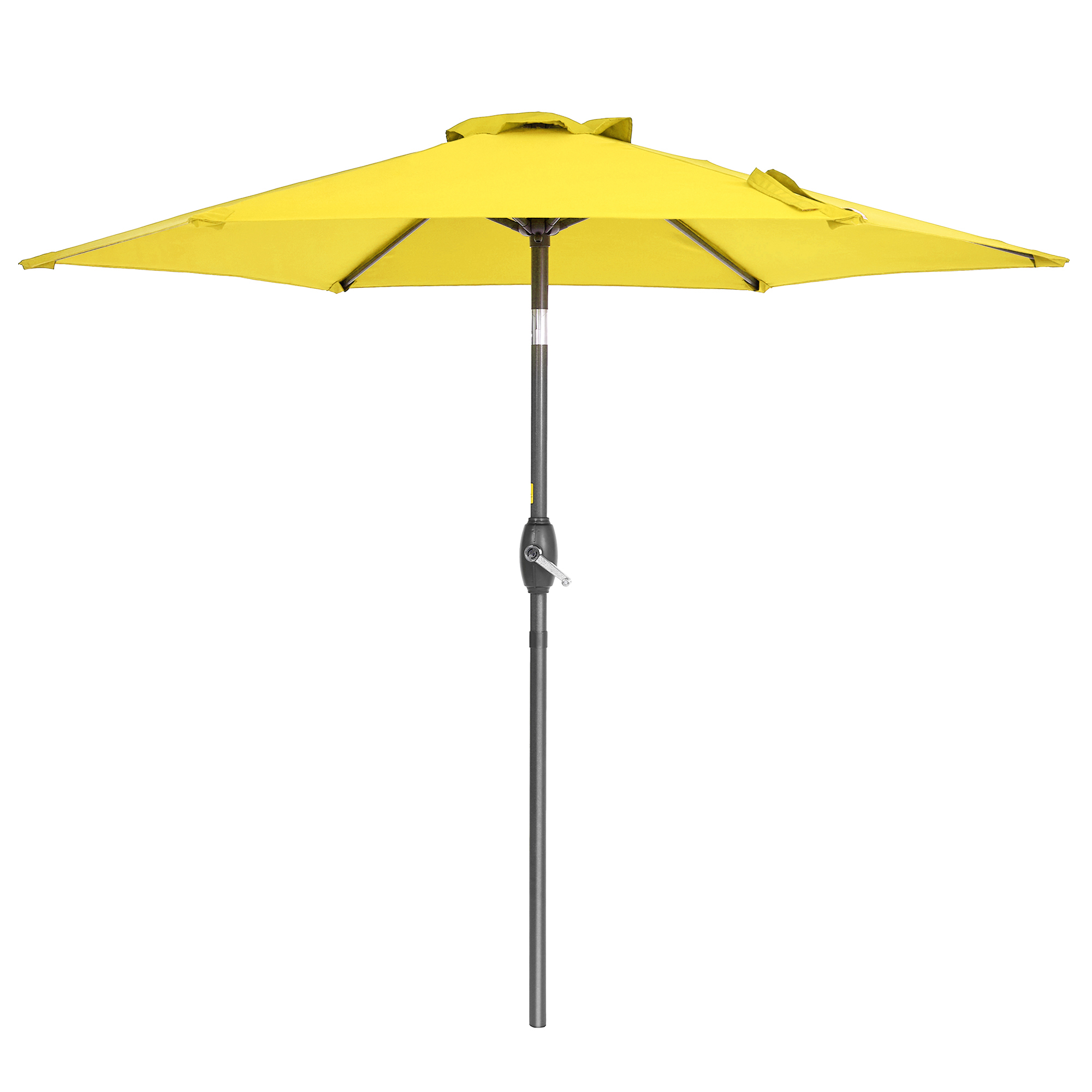 thumbnail video image 2 of ACEGOSES 7.5ft Patio Outside Shade Table Umbrella for Yard, Garden, Poolside and Deck,Yellow, 2 of 9