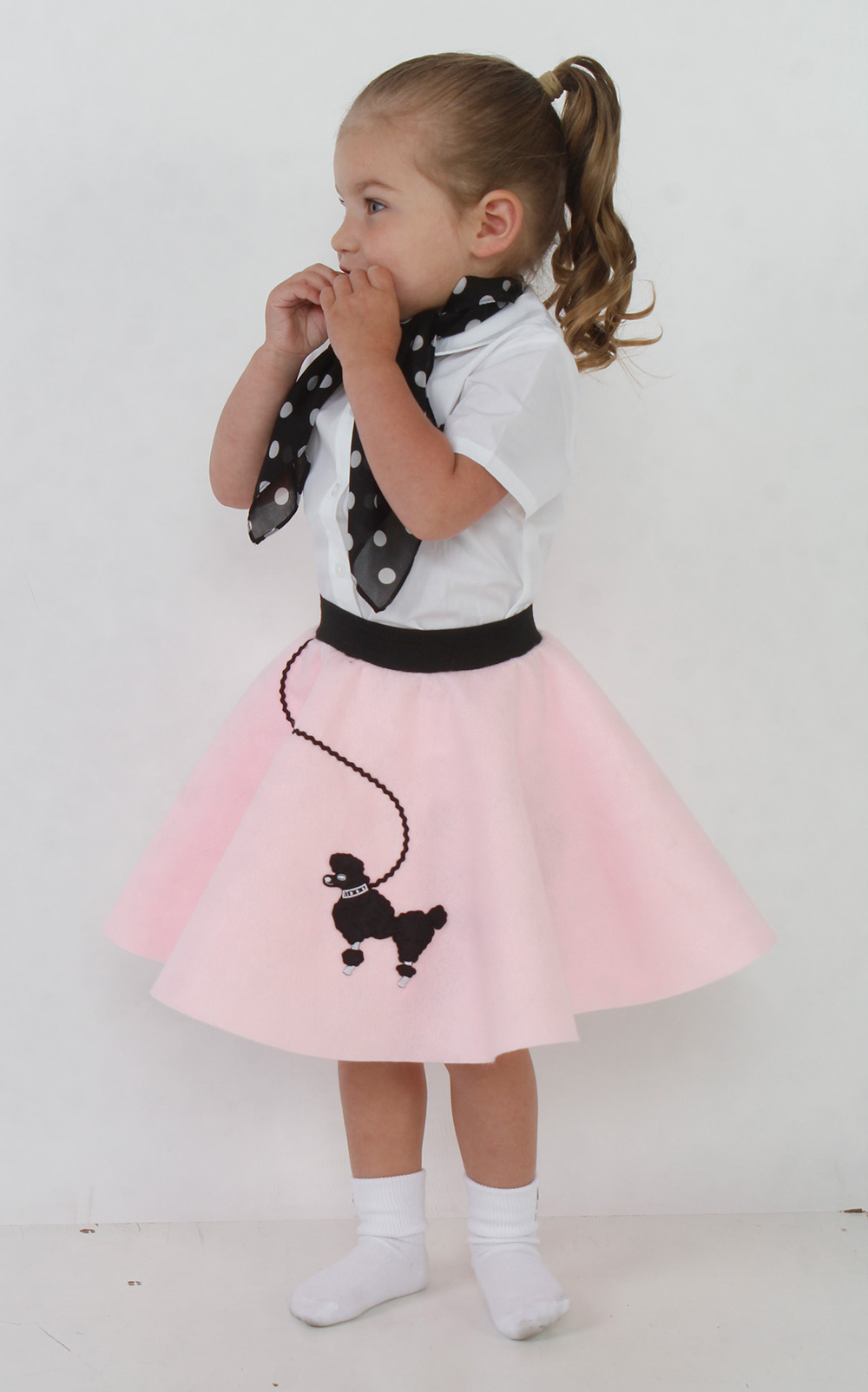 thumbnail video image 2 of Hip Hop 50's Shop Baby and Toddler Poodle Skirt (Infant 6-12m Hot Pink), 2 of 5